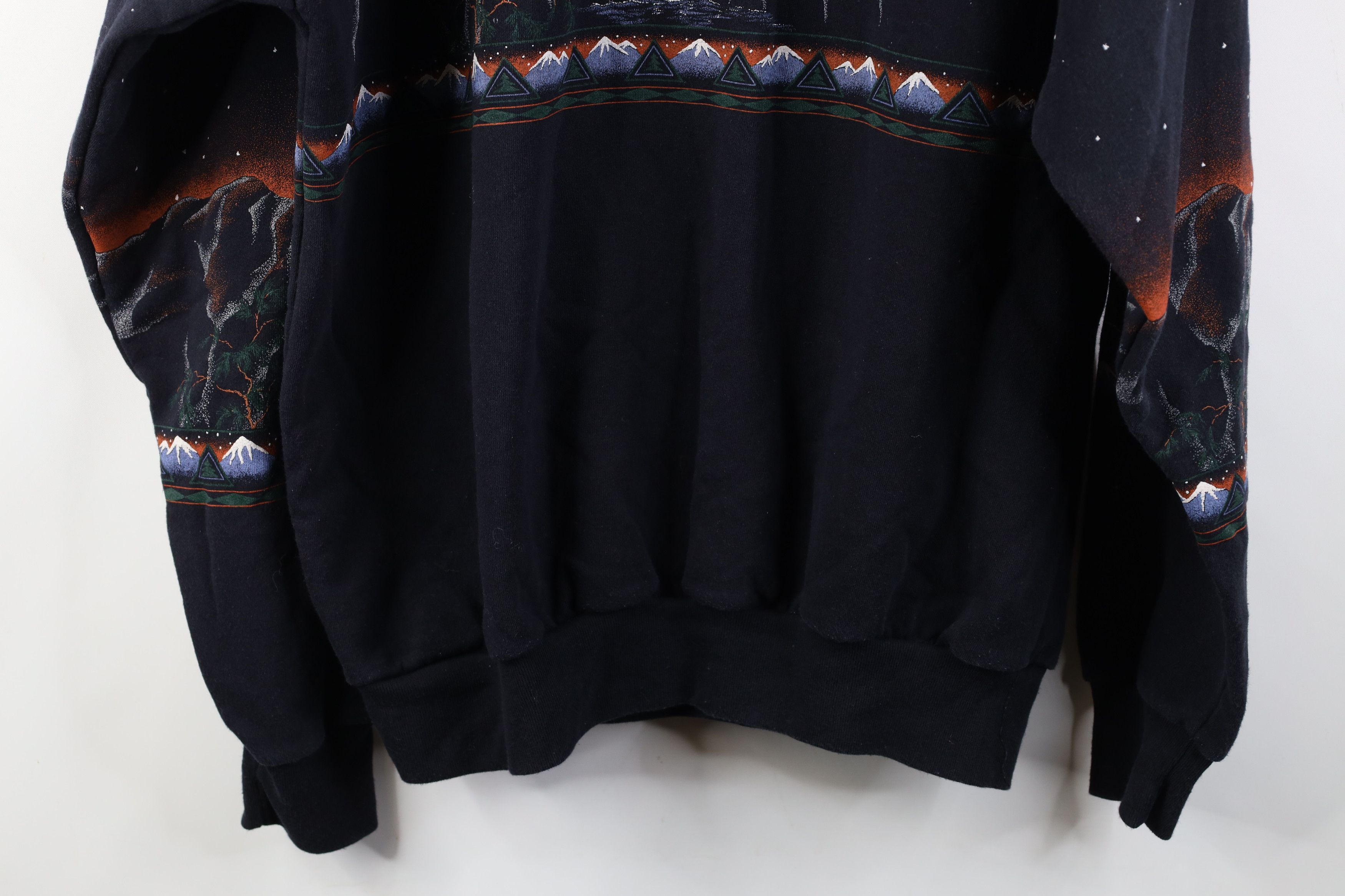 Vintage Vuntage 90s Streetwear Mountain Over Print Sweatshirt USA Size XXL / US 16-18 / IT 52-54 - 15 Thumbnail