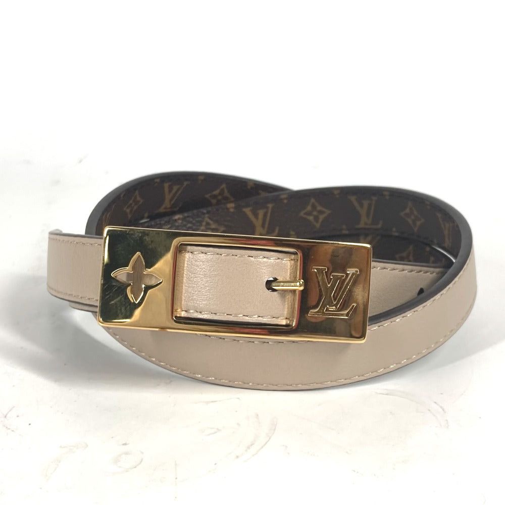 Louis Vuitton Louis Vuitton M8370Y Monogram Belt Lv Duo 18Mm Reversible Accessories Narrow Courroies Canvas Women Brown Size ONE SIZE - 1 Thumbnail