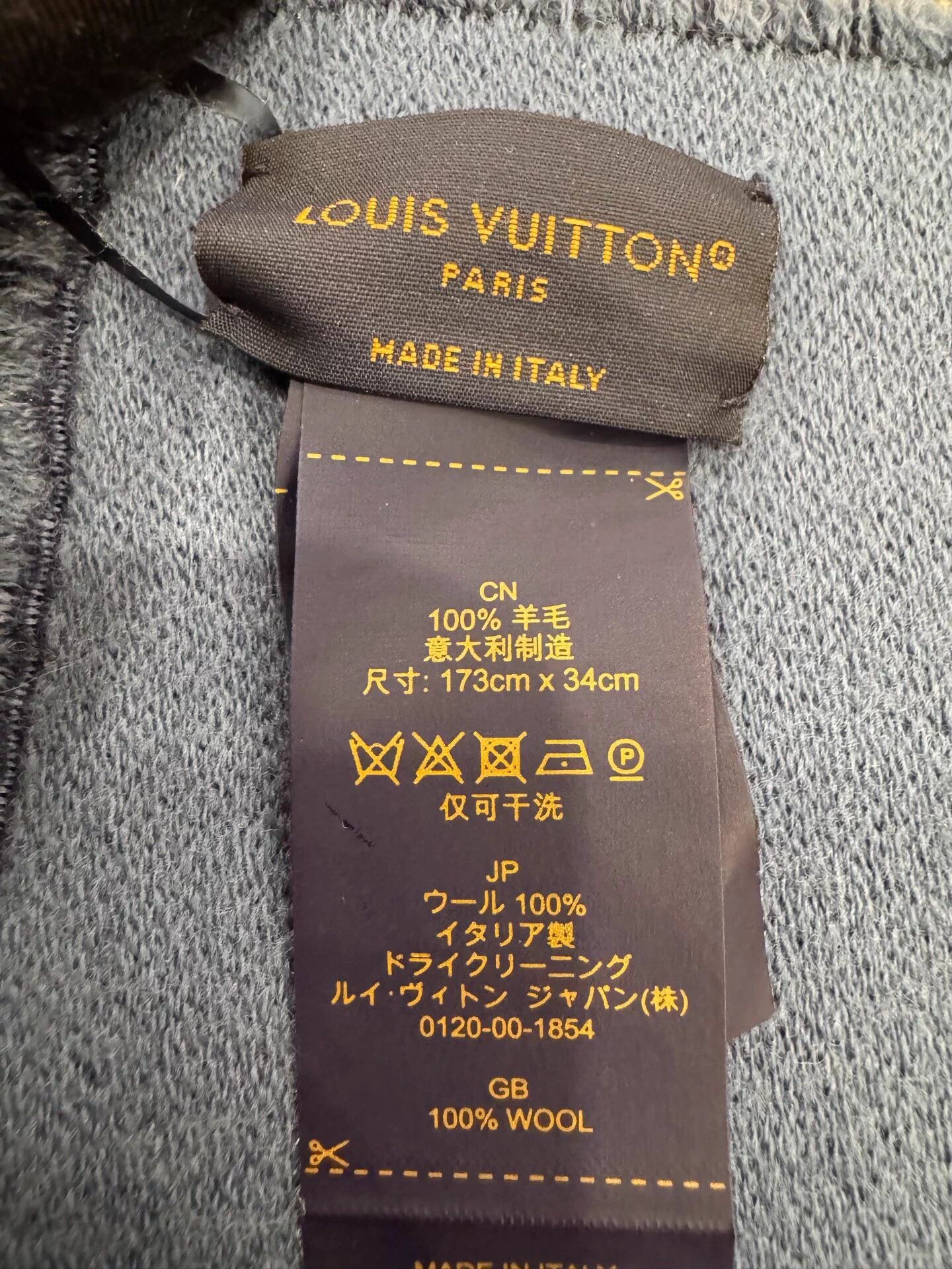 Louis Vuitton LV Vivienne blue allover wool scarf new with box Size ONE SIZE - 8 Thumbnail