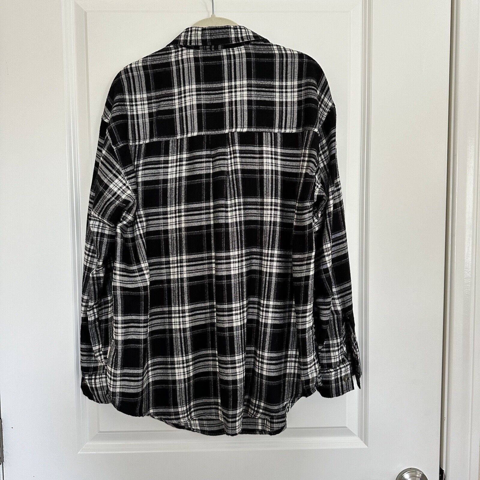 Hollister Hollister Black White Fall Plaid Shirt Women Medium Size M / US 6-8 / IT 42-44 - 6 Thumbnail