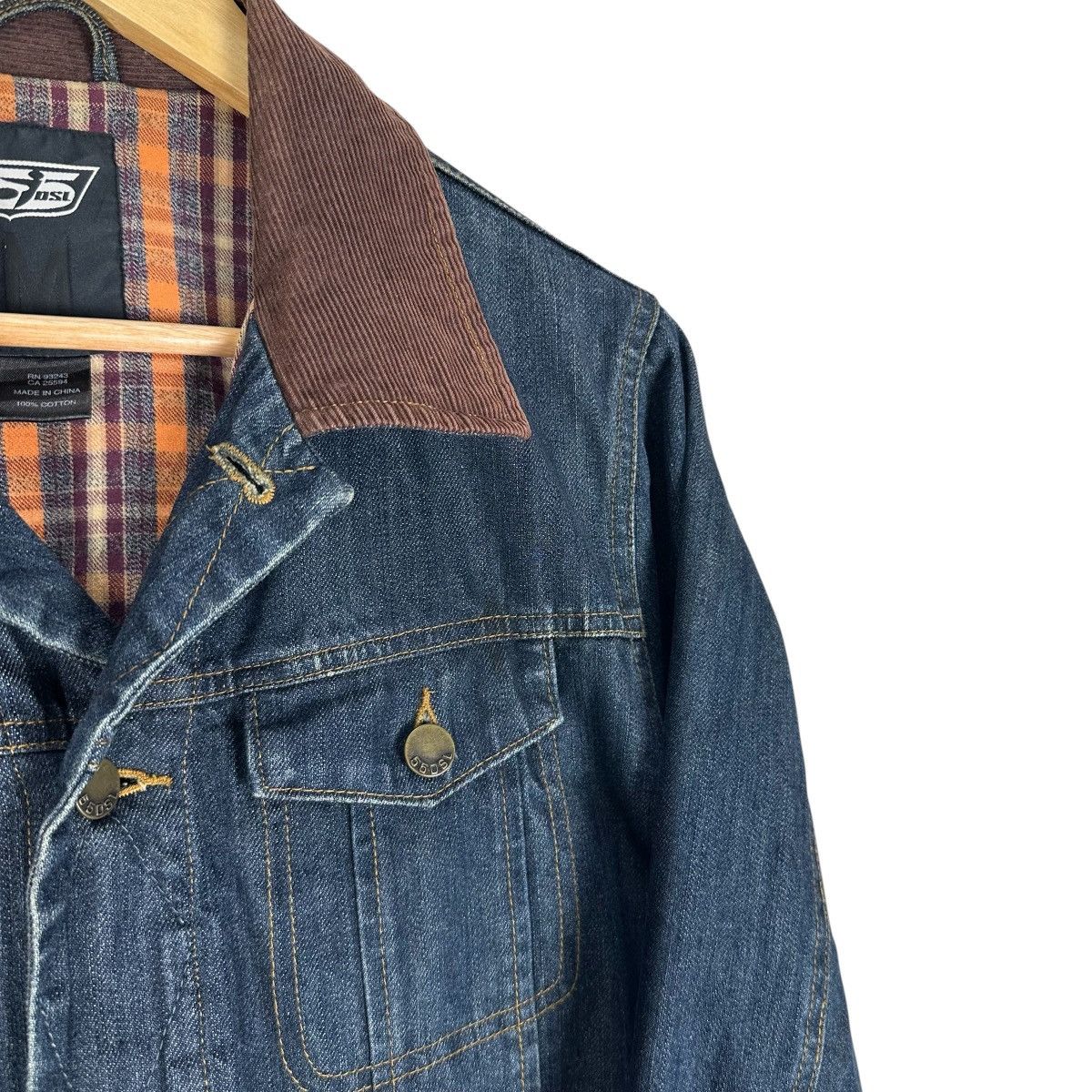 DIESEL DENIM CORDUROY COLLAR JACKET