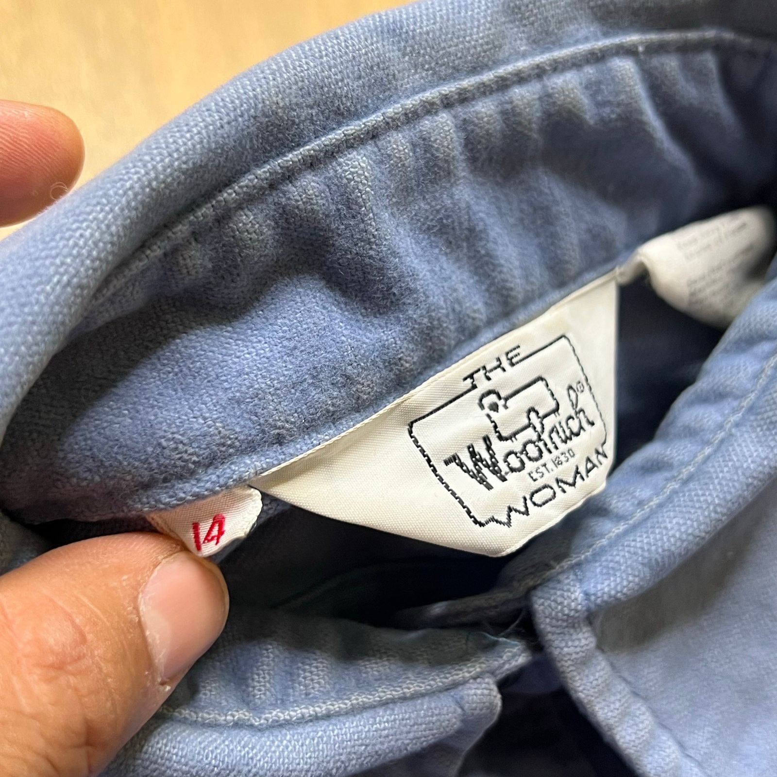 Woolrich Woolen Mills Vintage Woolrich Blue Chamois Cloth Work Shirt Women’s L USA Size L / US 10 / IT 46 - 3 Thumbnail