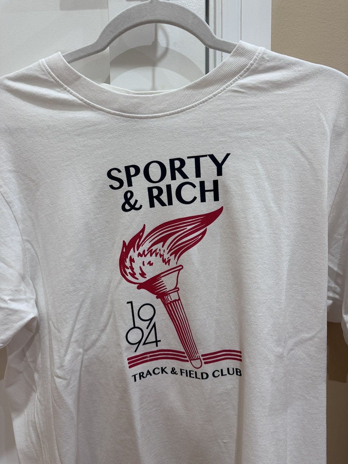 Sporty & Rich Sporty & Rich Track & Field Club T Shirt Size US M / EU 48-50 / 2 - 2 Thumbnail