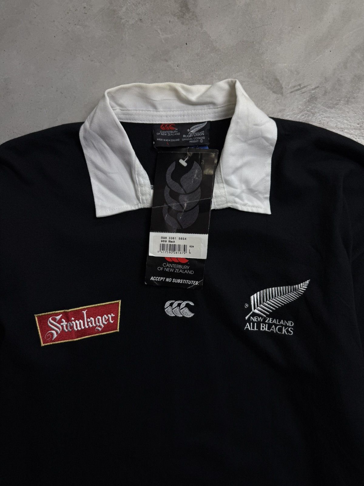 Canterbury of New Zealand CANTERBURY X NEW ZEALAND " ALL BLACK " 1994/1999 WITH TAG Size US L / EU 52-54 / 3 - 4 Thumbnail