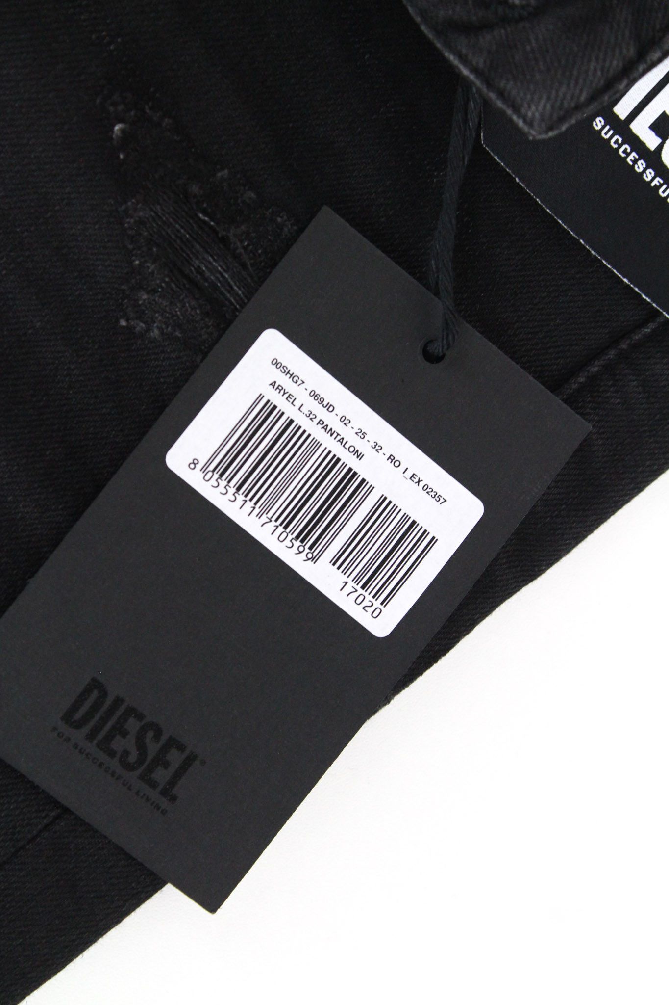 Diesel ARYEL 069JD W25/L32 Black Button-Fly Jeans 70152 Size 25" / US 0 / IT 36 - 9 Thumbnail