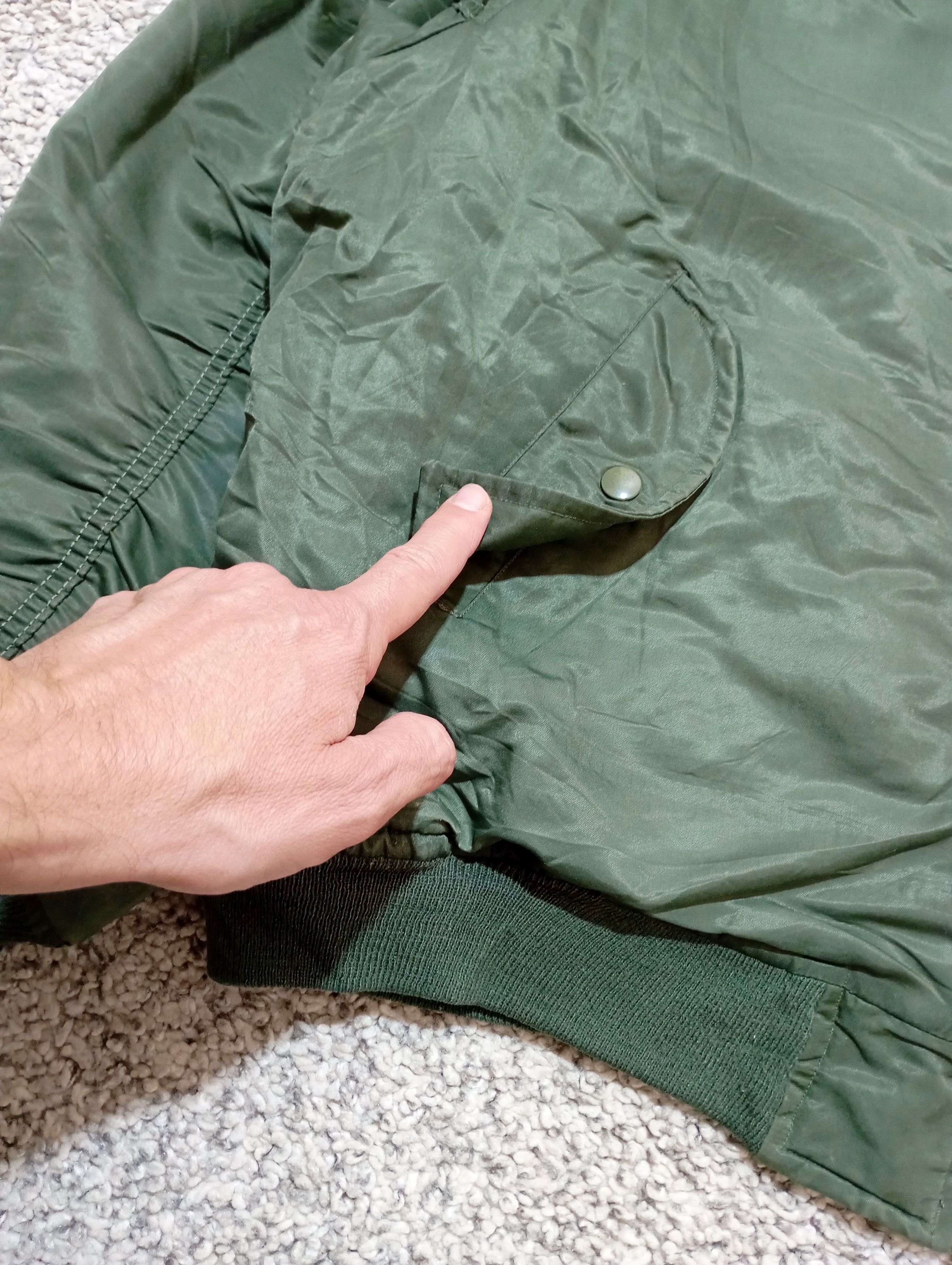 Alpha Industries 90s Ma1 Flyer Green Vintage Bomber Alpha L Jacket Oversize Size US L / EU 52-54 / 3 - 7 Thumbnail