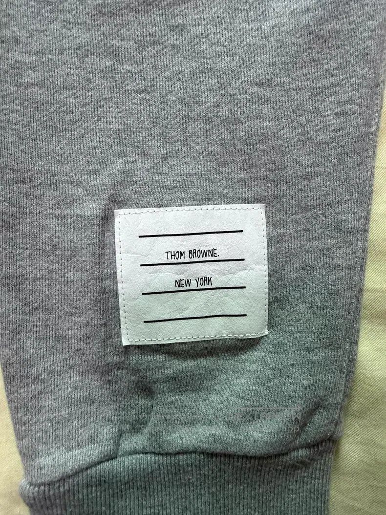 Thom Browne Thom Browne Gray four-striped sporty long pants Size US 40 / EU 56 - 2 Thumbnail