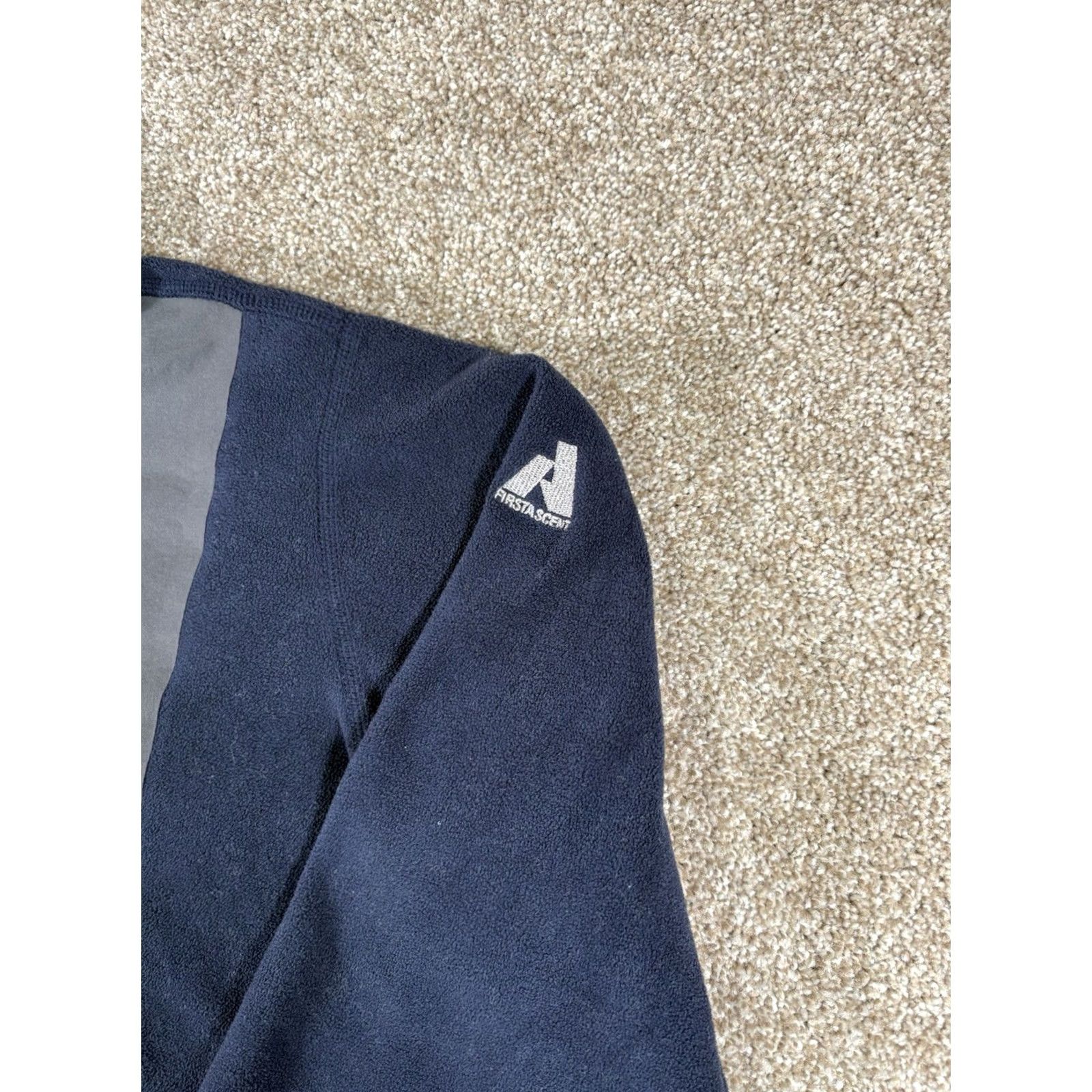 Eddie Bauer Eddie Bauer First Ascent Quarter Zip Fleece Navy Blue Mens Size Large Tall Sleeve Long Zip Mock Neck Logo Pattern Solid Vintage No Size US L / EU 52-54 / 3 - 2 Thumbnail