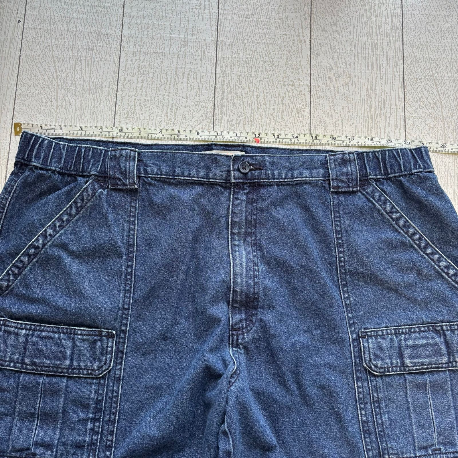Savane Savane Men’s Lightweight Denim Shorts Size 42 Cotton Zip Fly Size US 42 / EU 58 - 3 Thumbnail