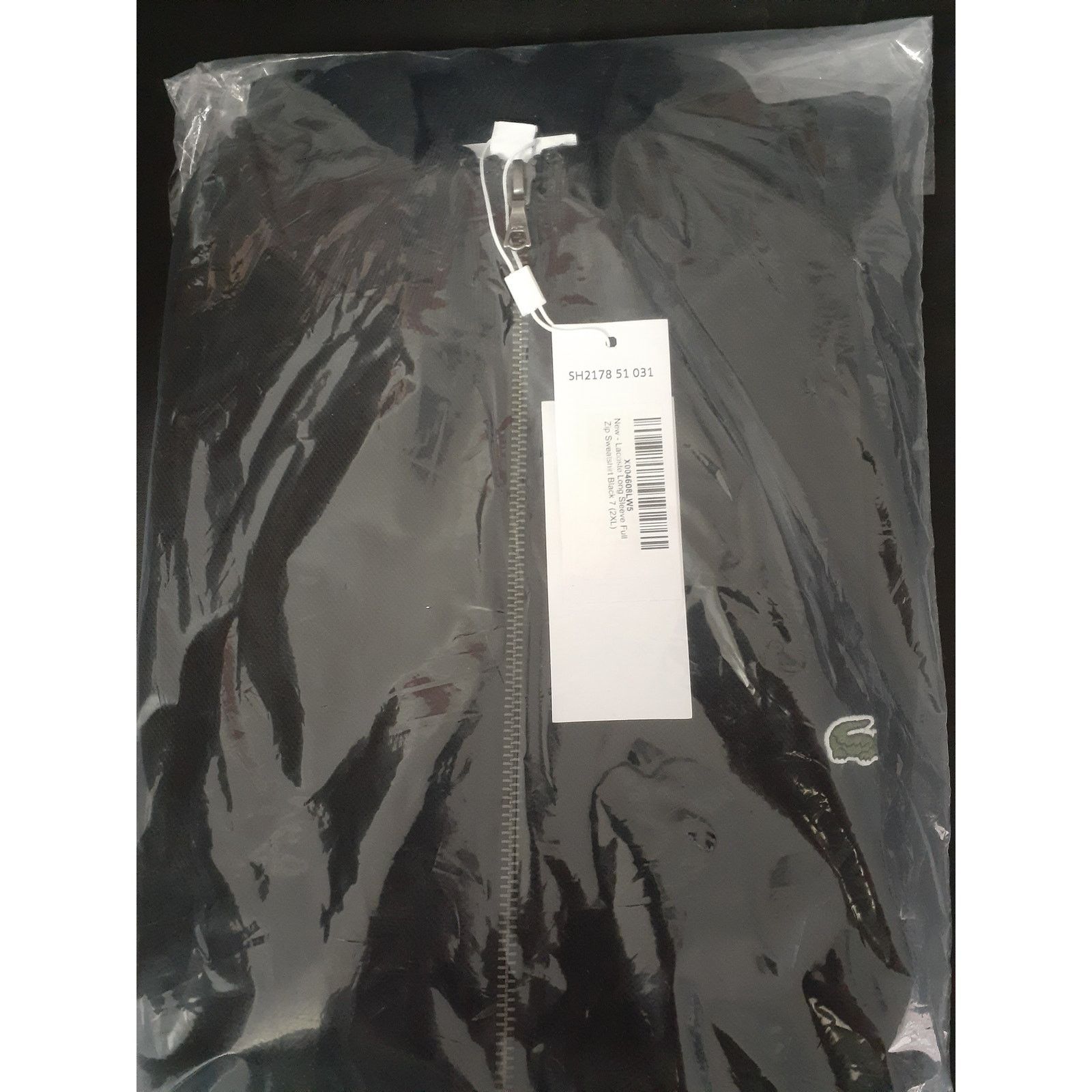 Lacoste Lacoste Long Sleeve Full Zip Sweatshirt Black 7 2XL Size US XXL / EU 58 / 5 - 2 Thumbnail