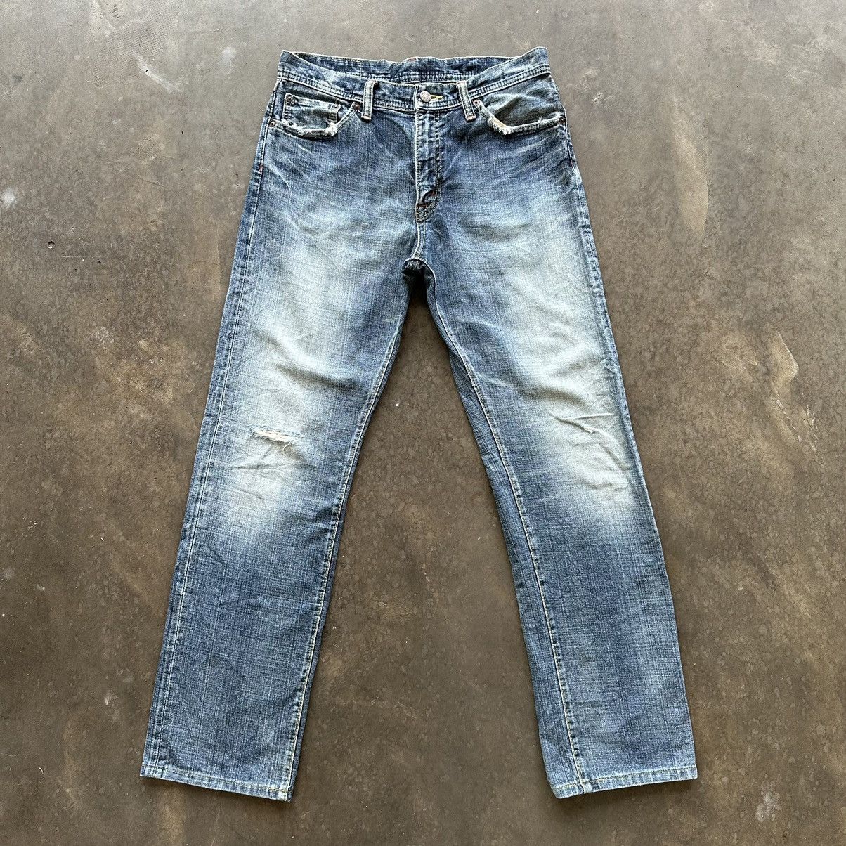 Japanese Brand Vintage GLHEART Distressed Faded Denim Jean Pant W30 Size US 30 / EU 46 - 1 Thumbnail