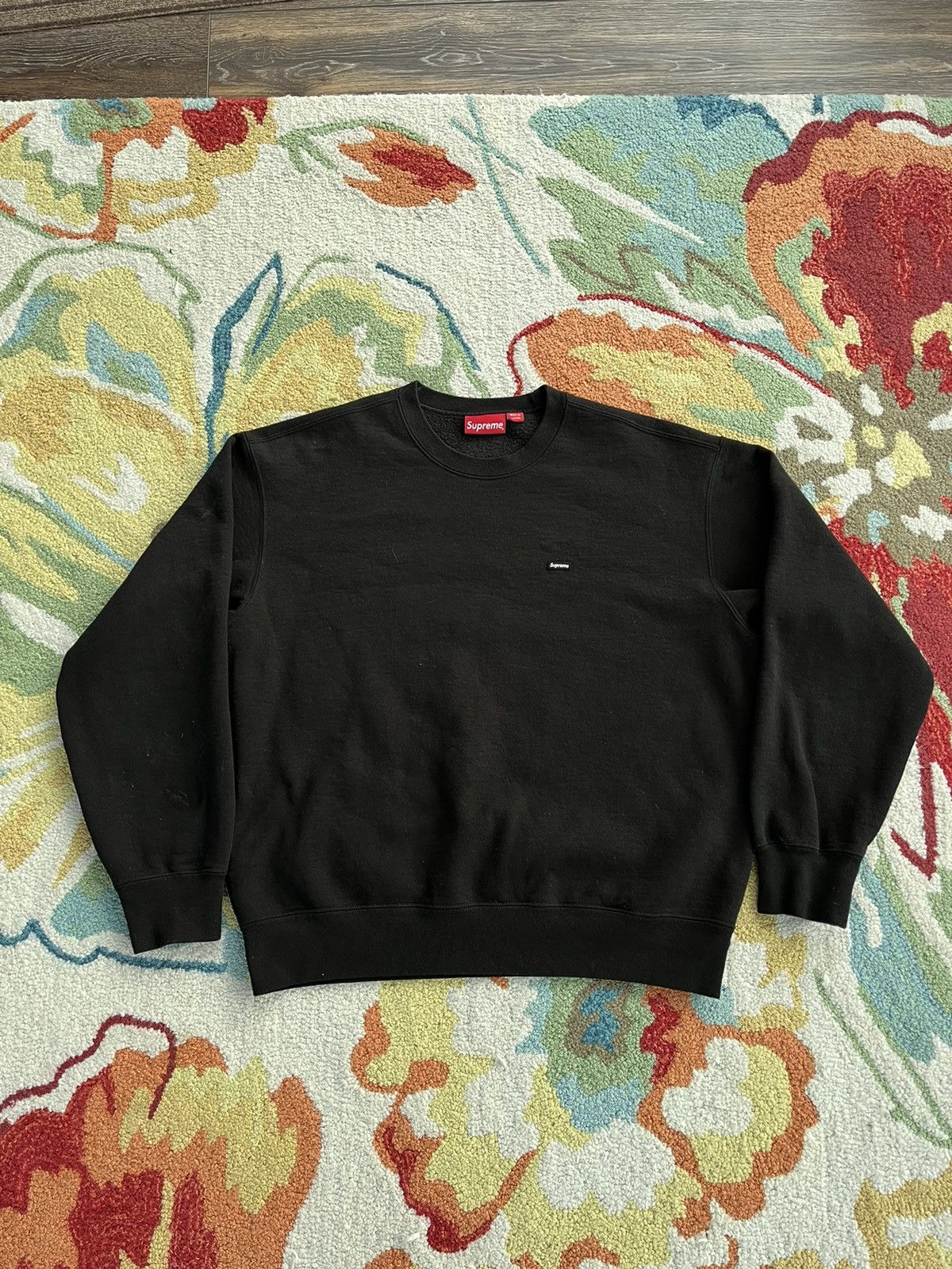 Supreme Supreme Small Box Crewneck Black | Grailed