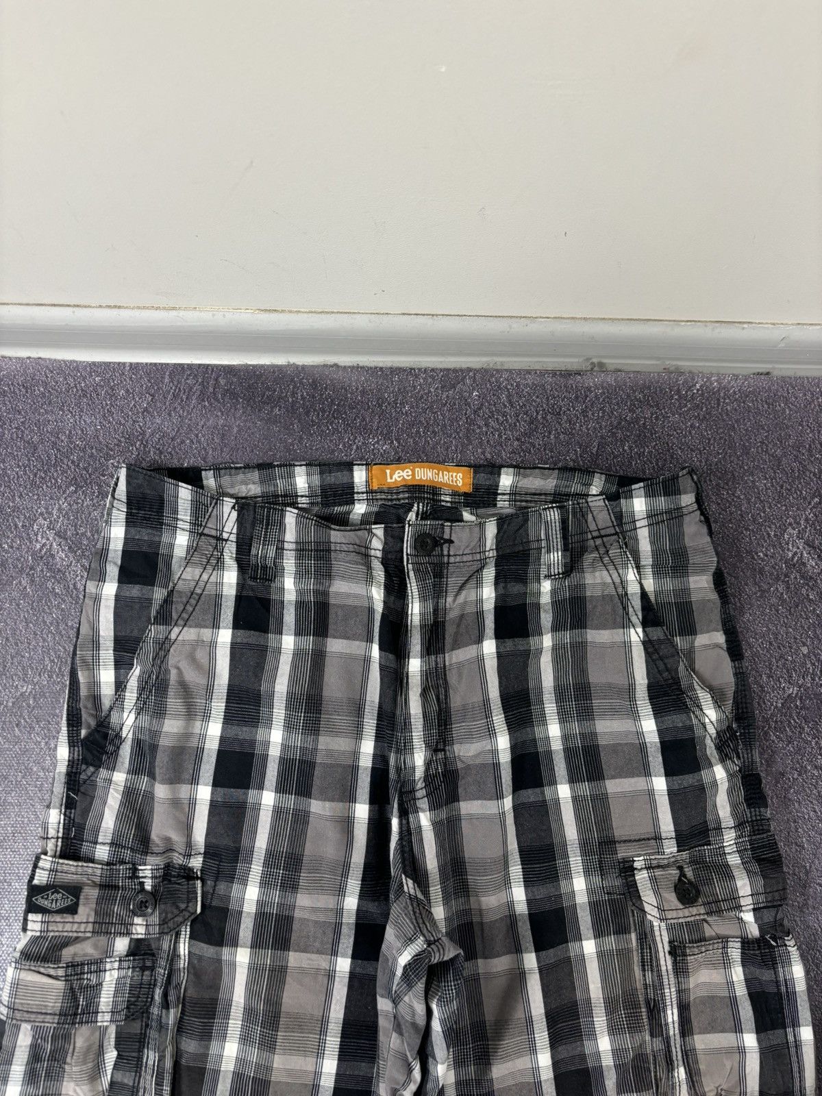 Lee Vintage Lee Dungarees Y2K American Utility Hype Cargo Shorts Size US 36 / EU 52 - 6 Thumbnail