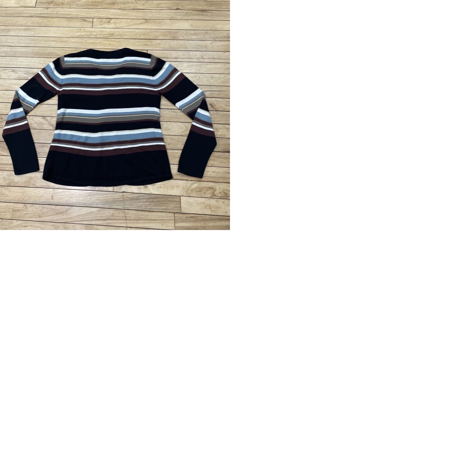 Vintage PROPHECY by SAG HARBOR Cardigan Women S Stripe Y2k Academia Button Knit Sweater Size S / US 4 / IT 40 - 12 Thumbnail
