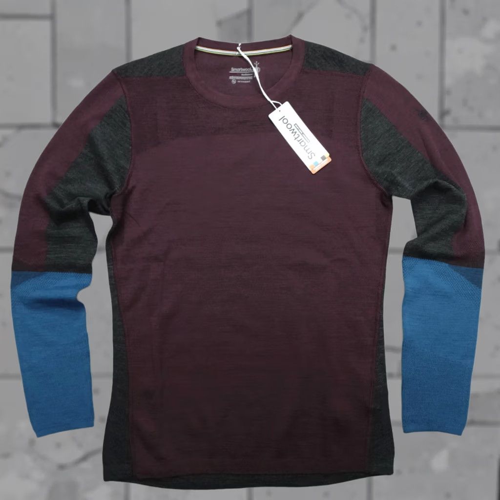 Smartwool SmartWool Intraknit Thermal Merino Base Layer Shirt Men's L Crew Purple Winter Fall Long Sleeve Athletic Hidden Logo Regular Fit Pirates? Size US L / EU 52-54 / 3 - 1 Thumbnail