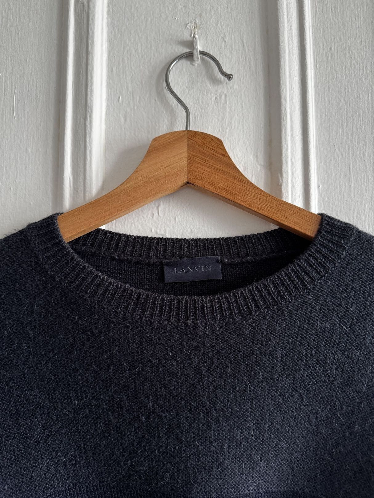 Lanvin Merino Wool/Alpaca Navy Sweater Size US XS / EU 42 / 0 - 3 Thumbnail