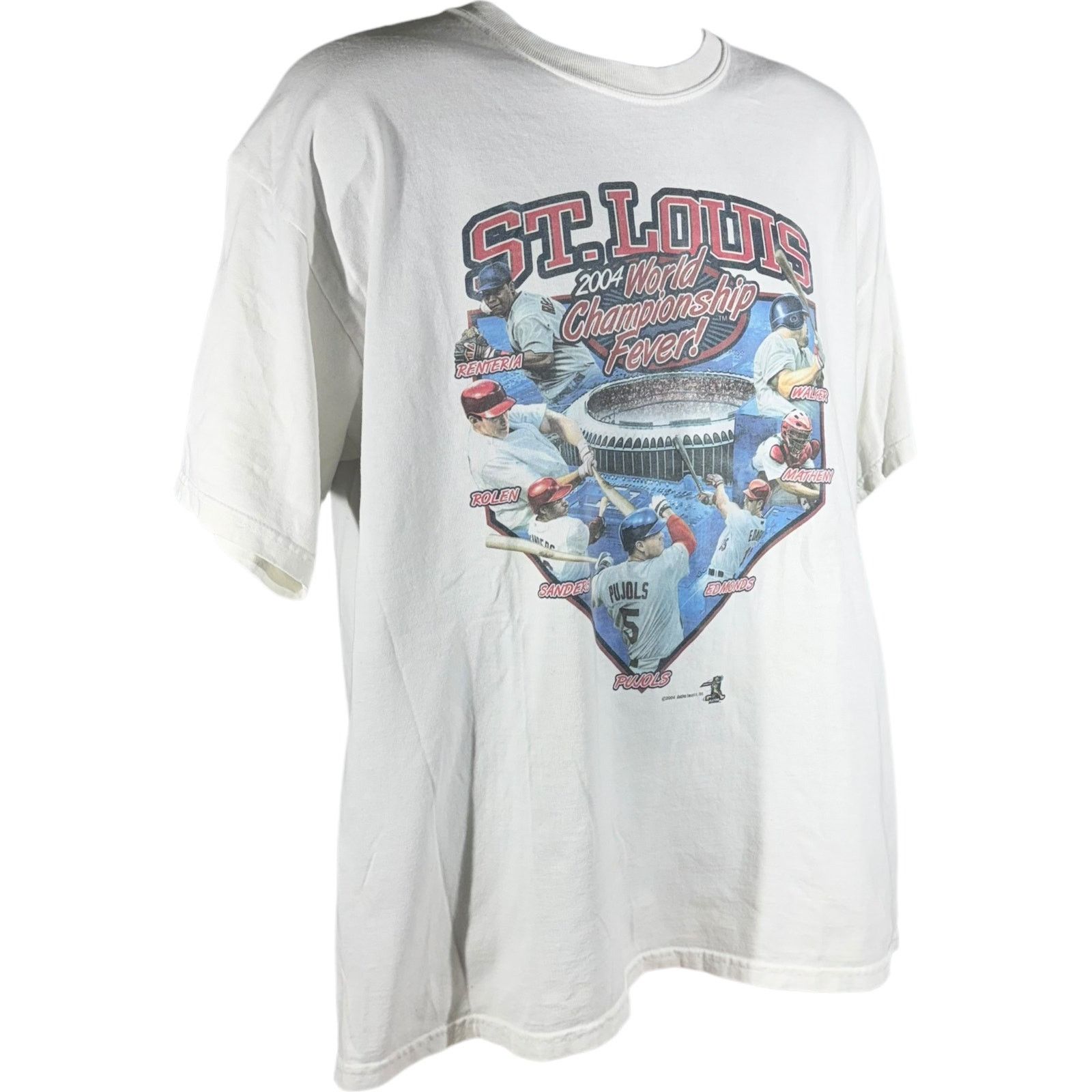 Gildan Vintage St. Louis Cardinals World Series MLB Tee 2004 Size US XL / EU 56 / 4 - 4 Thumbnail