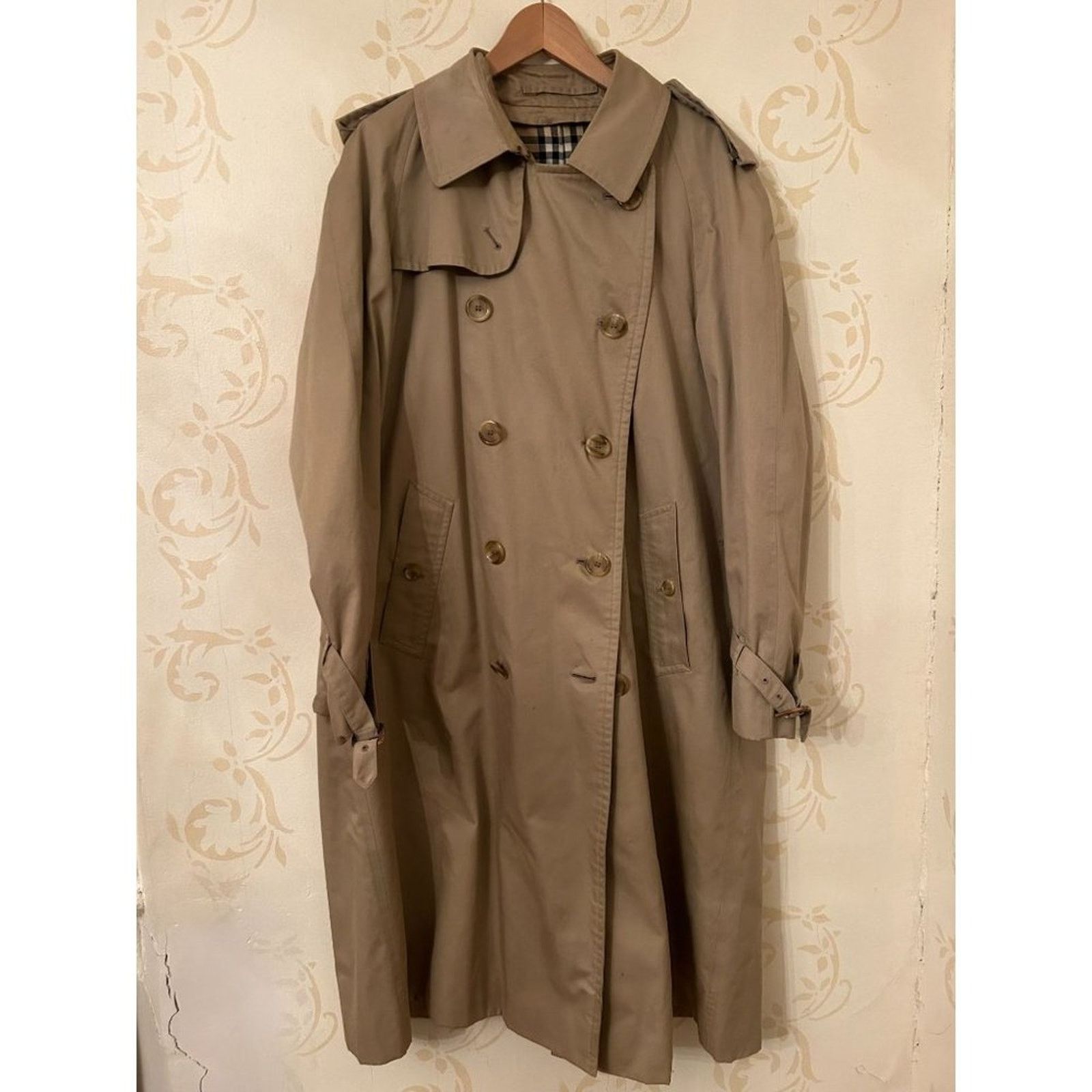 Burberry Men's Size 50 Burberry's London Nova Check Lined Trench Coat Size US XL / EU 56 / 4 - 1 Thumbnail