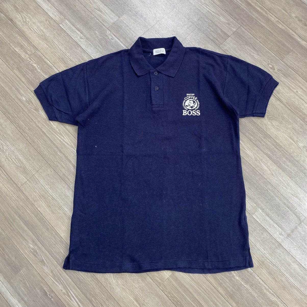 Japanese Brand 1990s Vintage Suntory Coffee Boss Embroidered Polo Shirt Size US XL / EU 56 / 4 - 1 Thumbnail