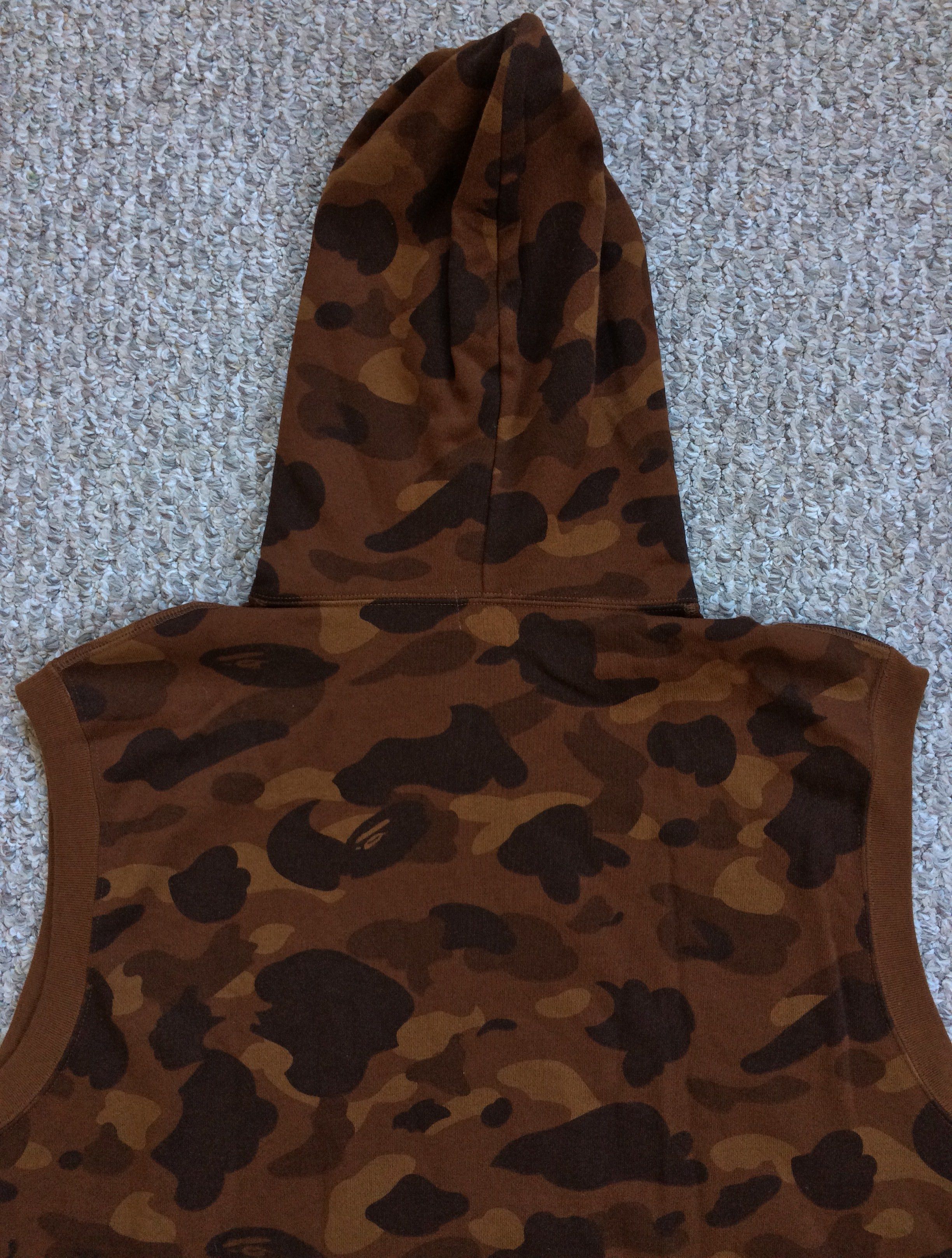 Bape OG Bape Brown Camo Sleeveless Hoodie Size US XL / EU 56 / 4 - 8 Thumbnail
