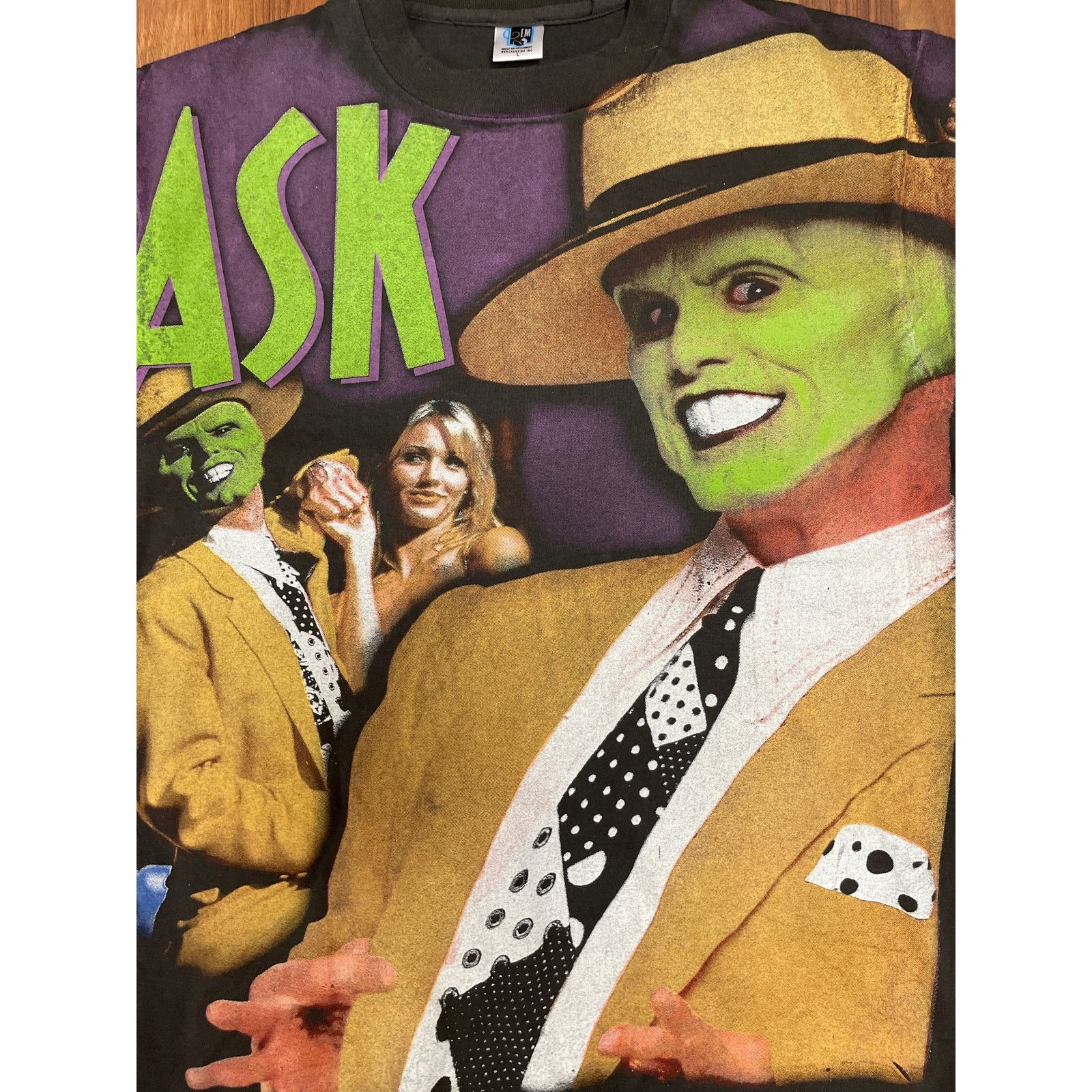 Vintage The Mask All Over Print Movie Promo Tee L Size US L / EU 52-54 / 3 - 2 Thumbnail