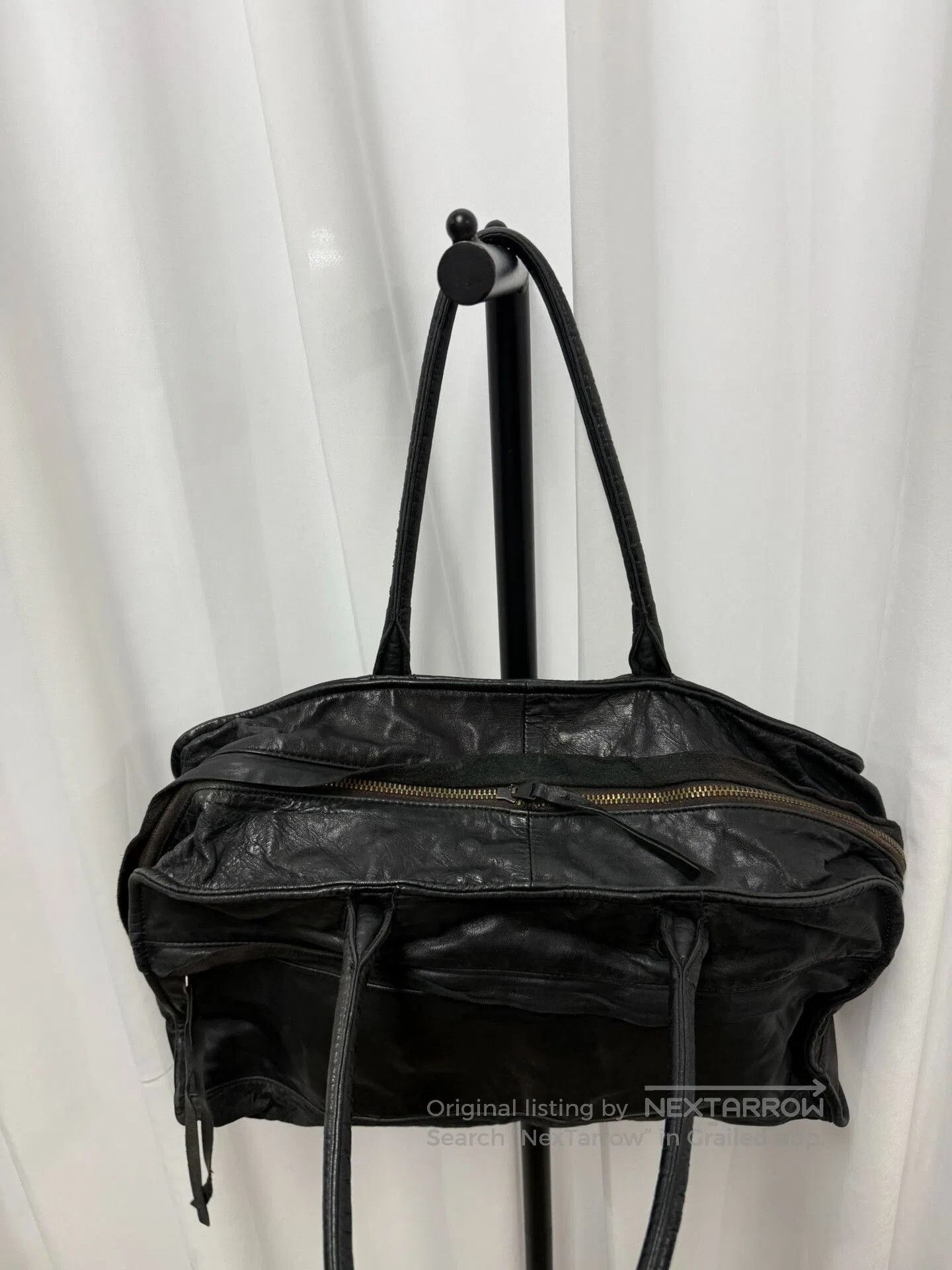 Yohji Yamamoto Yohji Yamamoto Leather Boston Bag. Size ONE SIZE - 4 Thumbnail