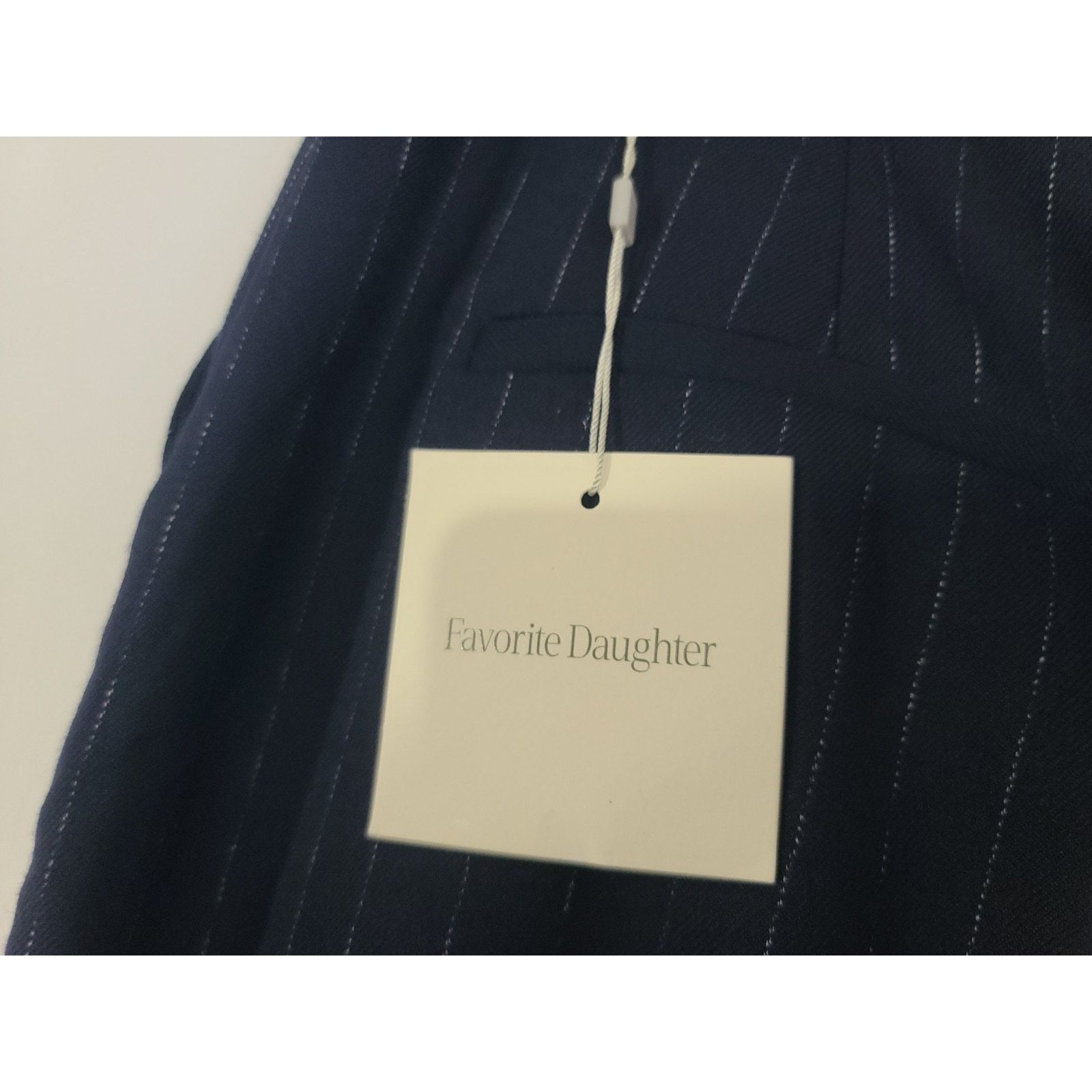 Other New W/Tag Favorite Daughter Designer Navy Pinstripe Pants 14 Size 36" / US 14 / IT 50 - 11 Thumbnail