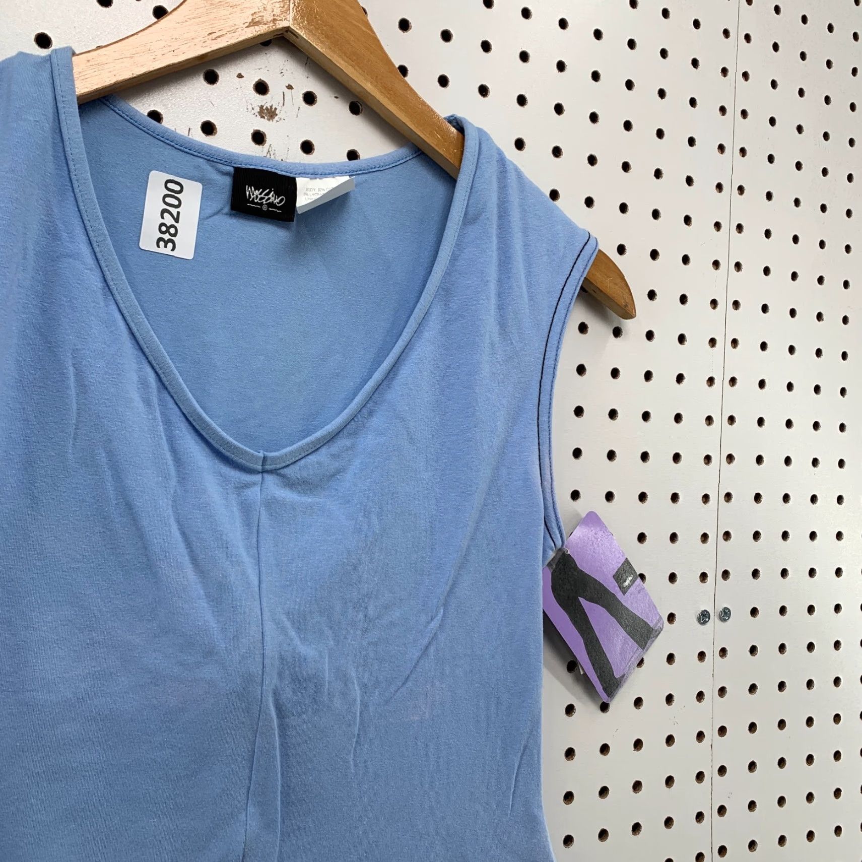 Mossimo VINTAGE Mossimo Sleeveless Tank Top Womens Large Blue V-Neck USA 2000s NWT Size L / US 10 / IT 46 - 5 Thumbnail