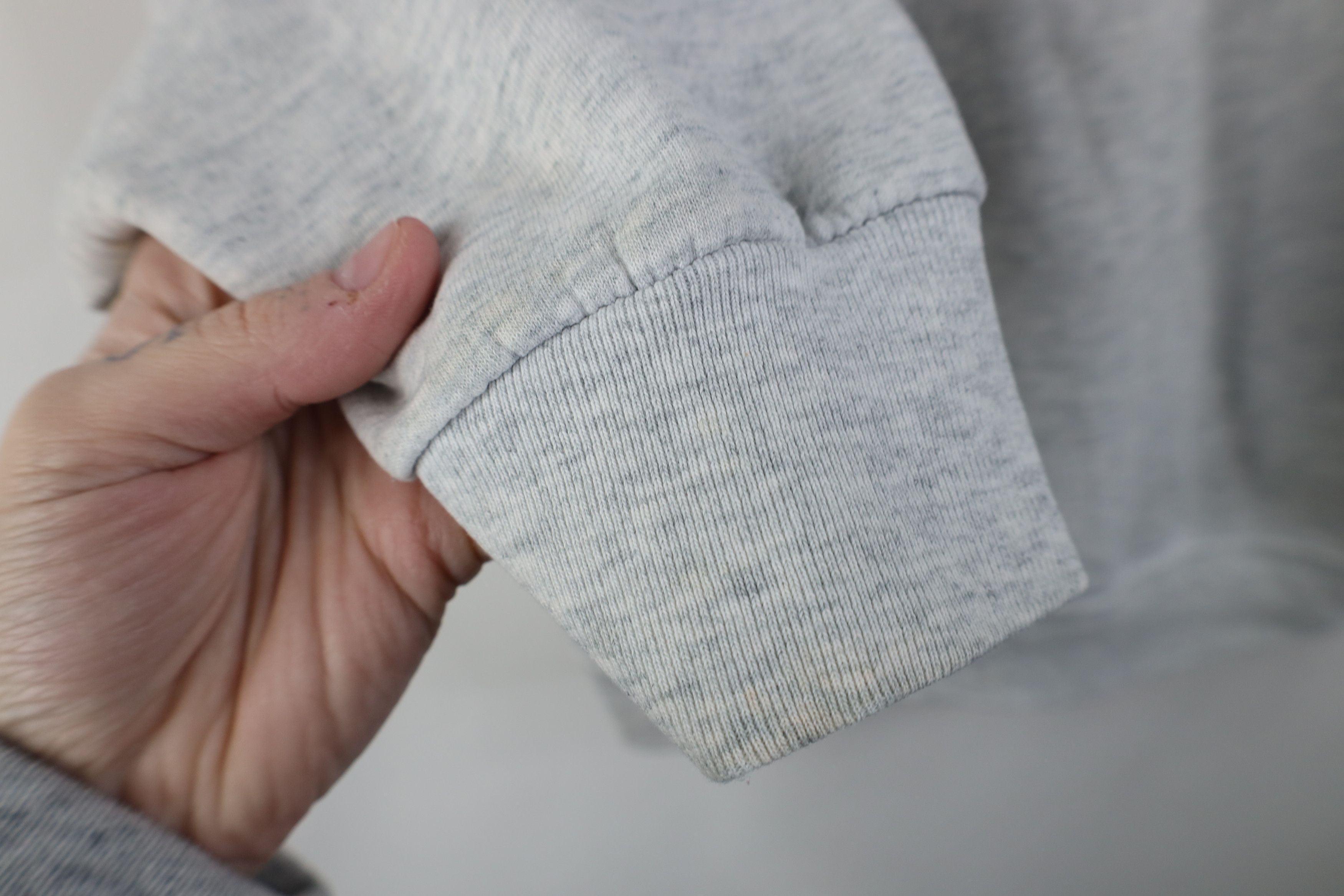 Vintage Vintage 90s Spell Out Serenity Prayer Sweatshirt Gray Size L / US 10 / IT 46 - 9 Thumbnail