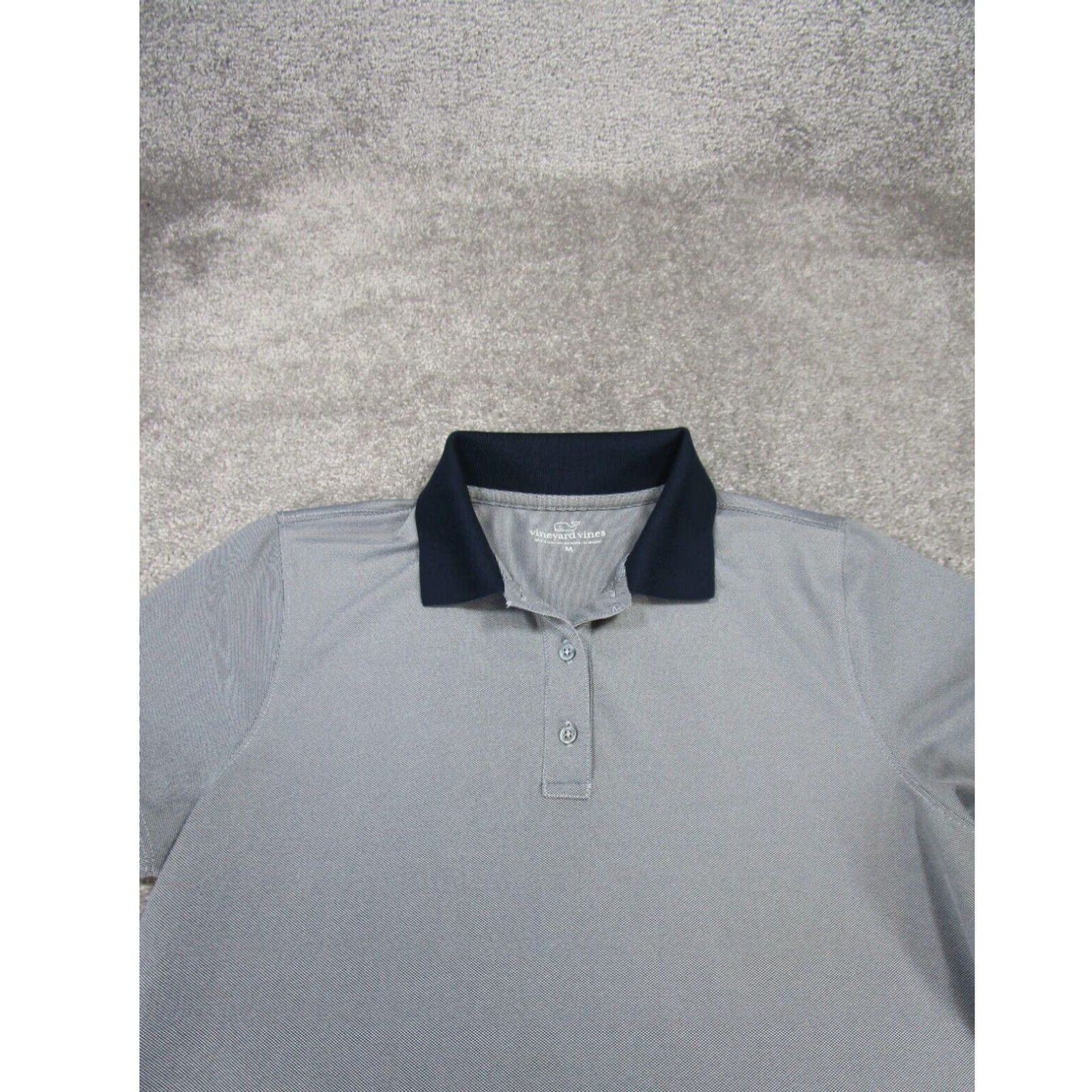 Vineyard Vines Vineyard Vines Mens Gray Short Sleeve Stretch Polo Shirt Medium Golf Size US M / EU 48-50 / 2 - 2 Thumbnail