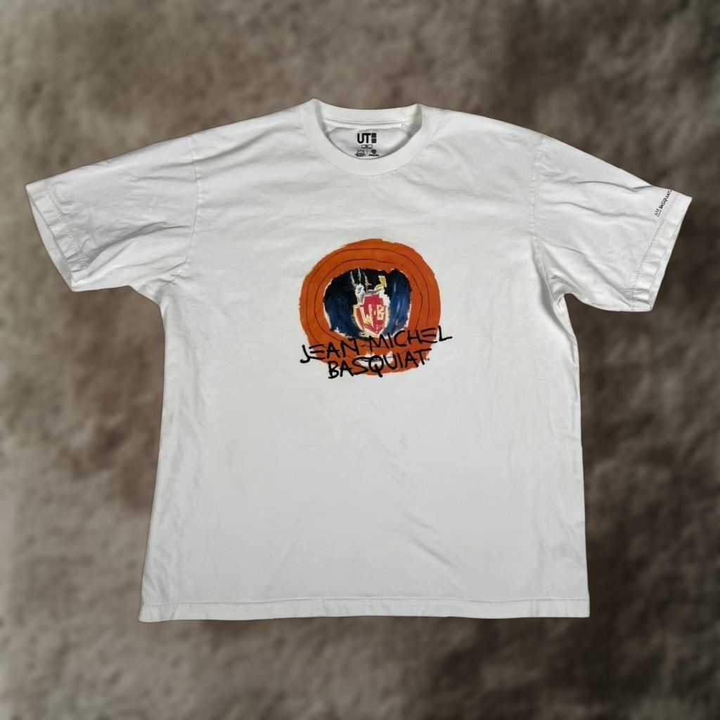 Uniqlo Uniqlo Shirt Mens XL White Basquiat Looney Tunes Bugs Bunny Graphic Size US XL / EU 56 / 4 - 1 Thumbnail