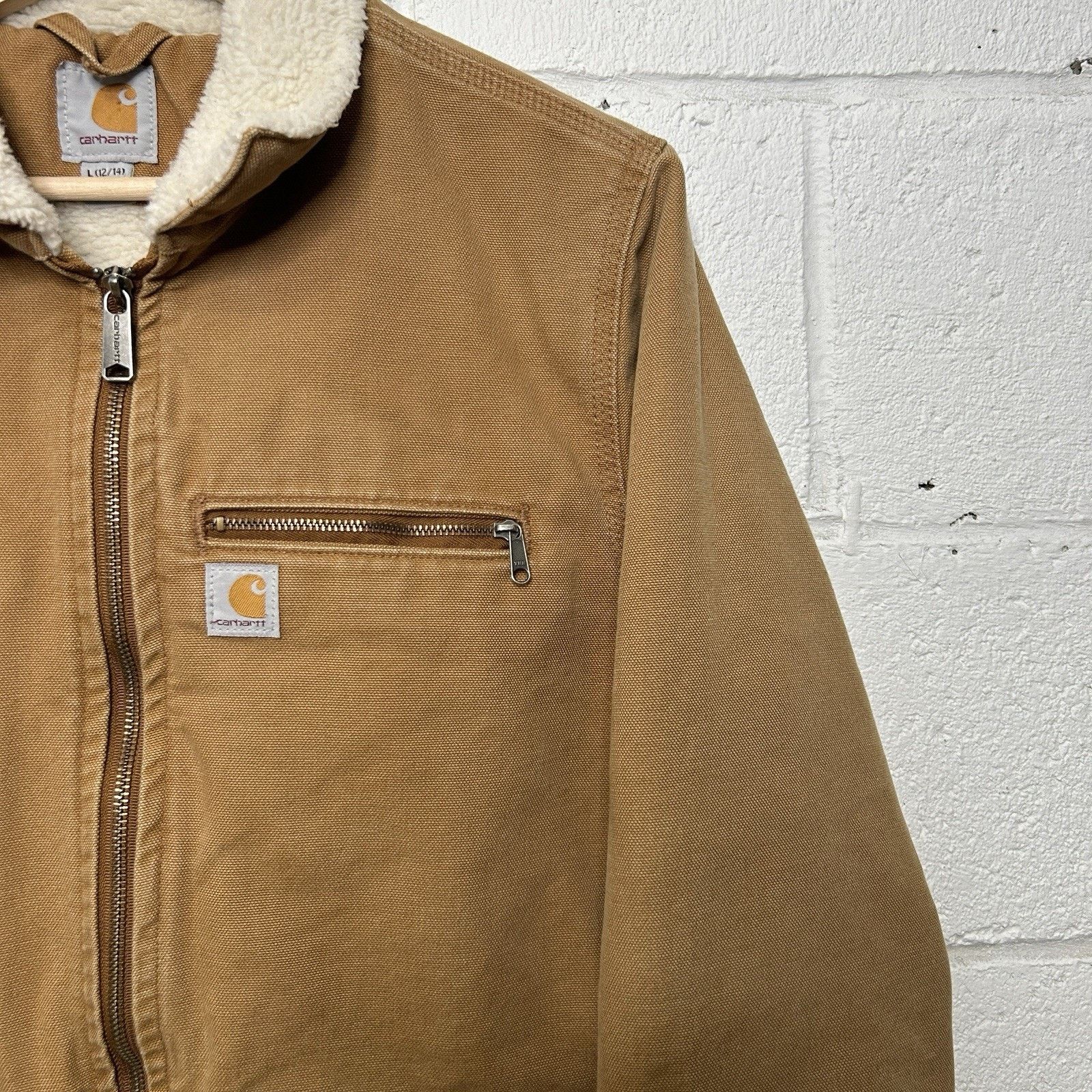 Carhartt Carhartt Sherpa-Lined Wildwood Jacket “Brown” Size L / US 10 / IT 46 - 3 Thumbnail