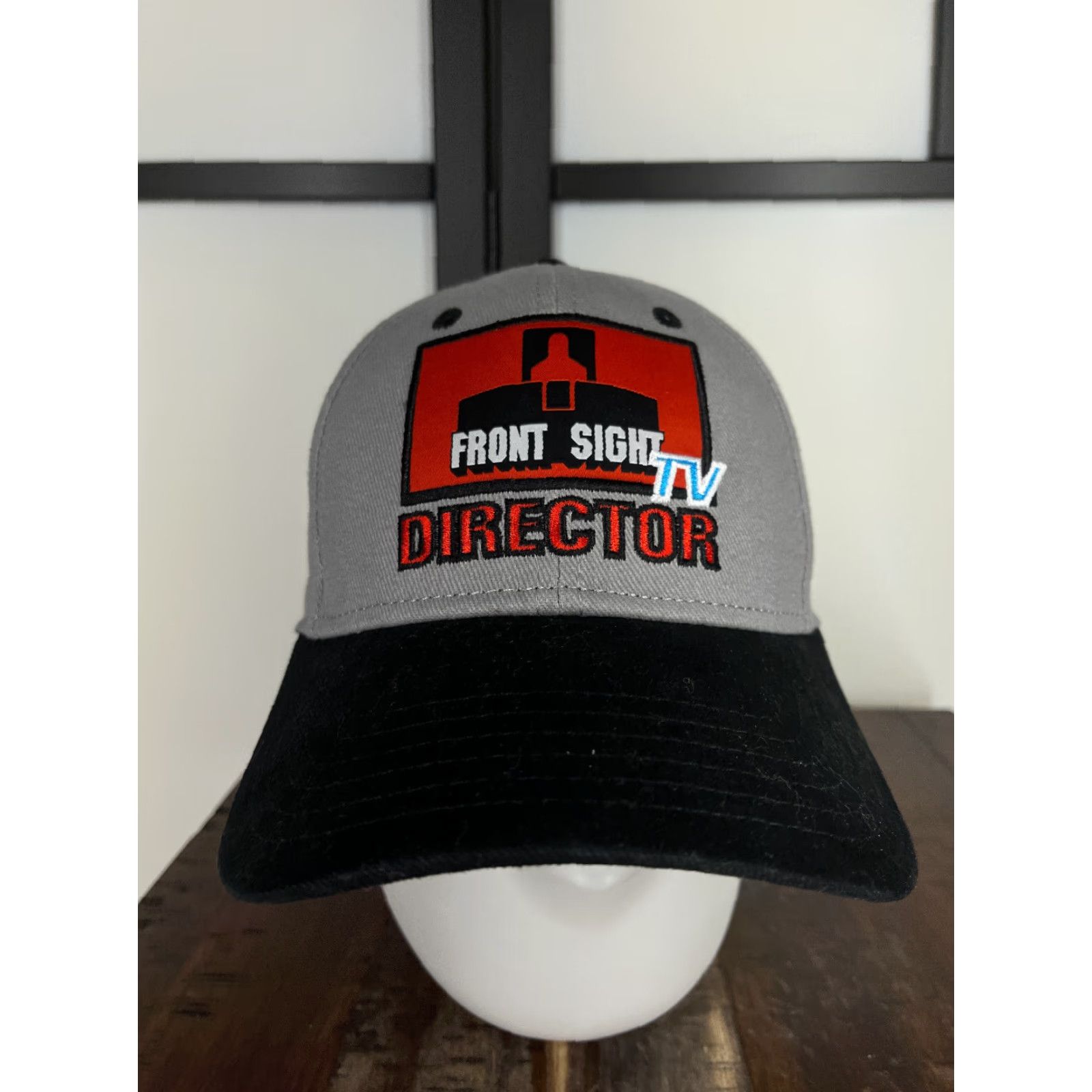 Vintage Otto Front Sight TV Director Hat Cap Strap Back One Size Gray Cotton 2A Baseball Cap Mens Adult Adjustable Size ONE SIZE - 2 Thumbnail