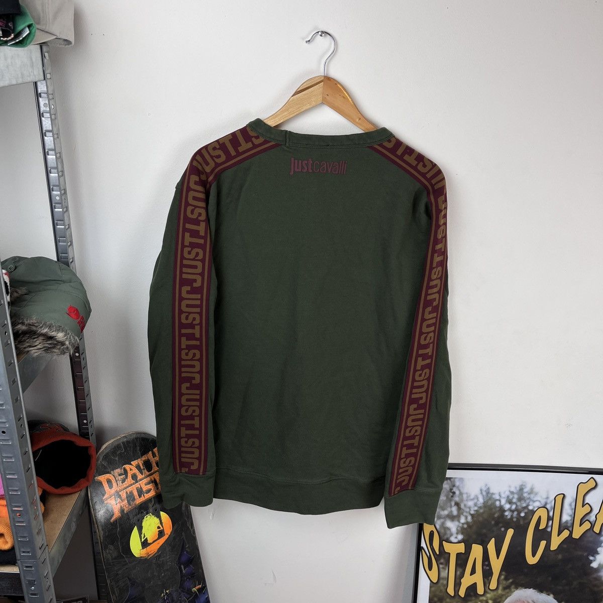 Just Cavalli Vintage Sweatshirt Just Cavali Rare Luxury Avant Garde Y2k Size US XL / EU 56 / 4 - 2 Thumbnail