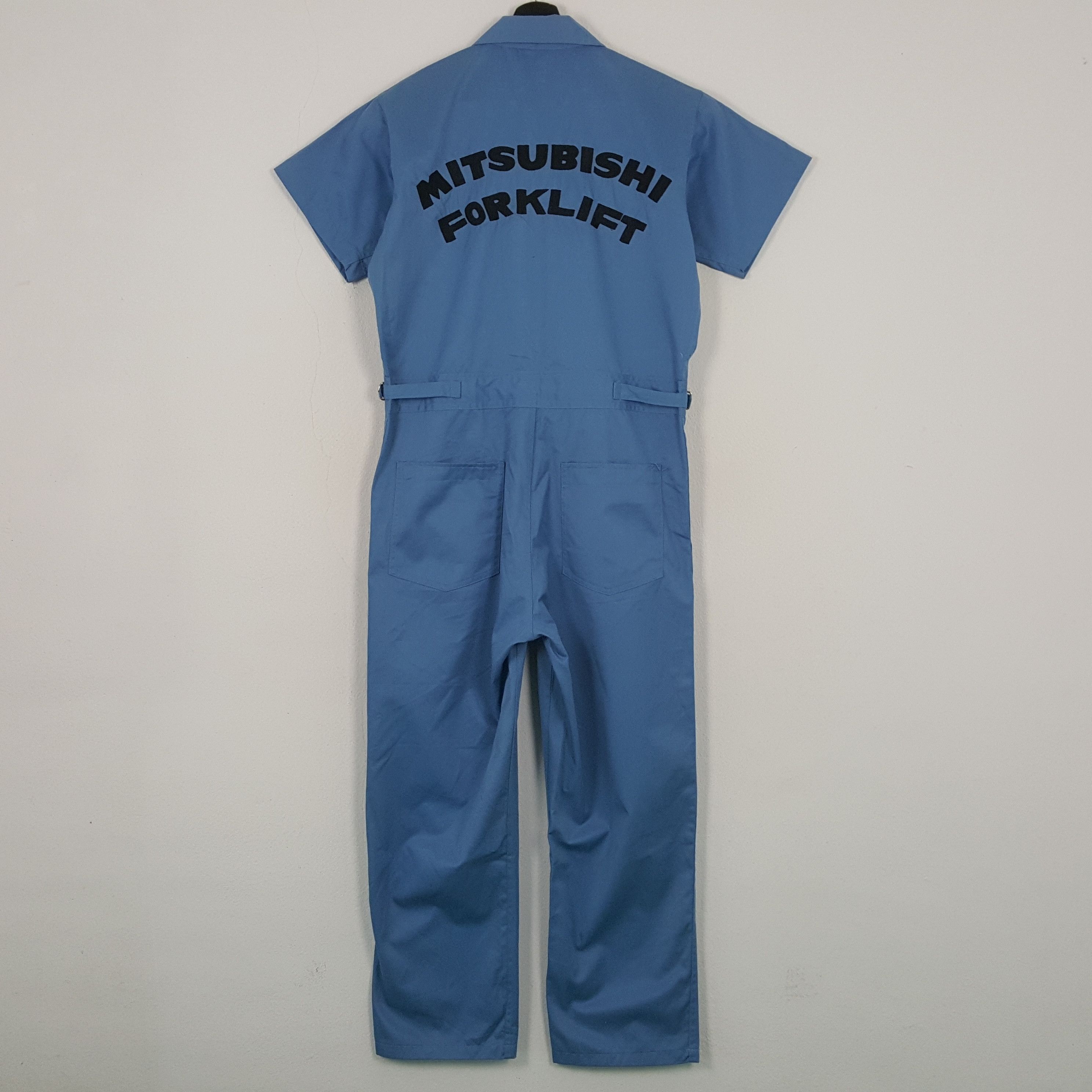 Vintage Mitsubishi Forklift Motorsports Workwear Coverall Jacket RR9 Size US M / EU 48-50 / 2 - 1 Thumbnail