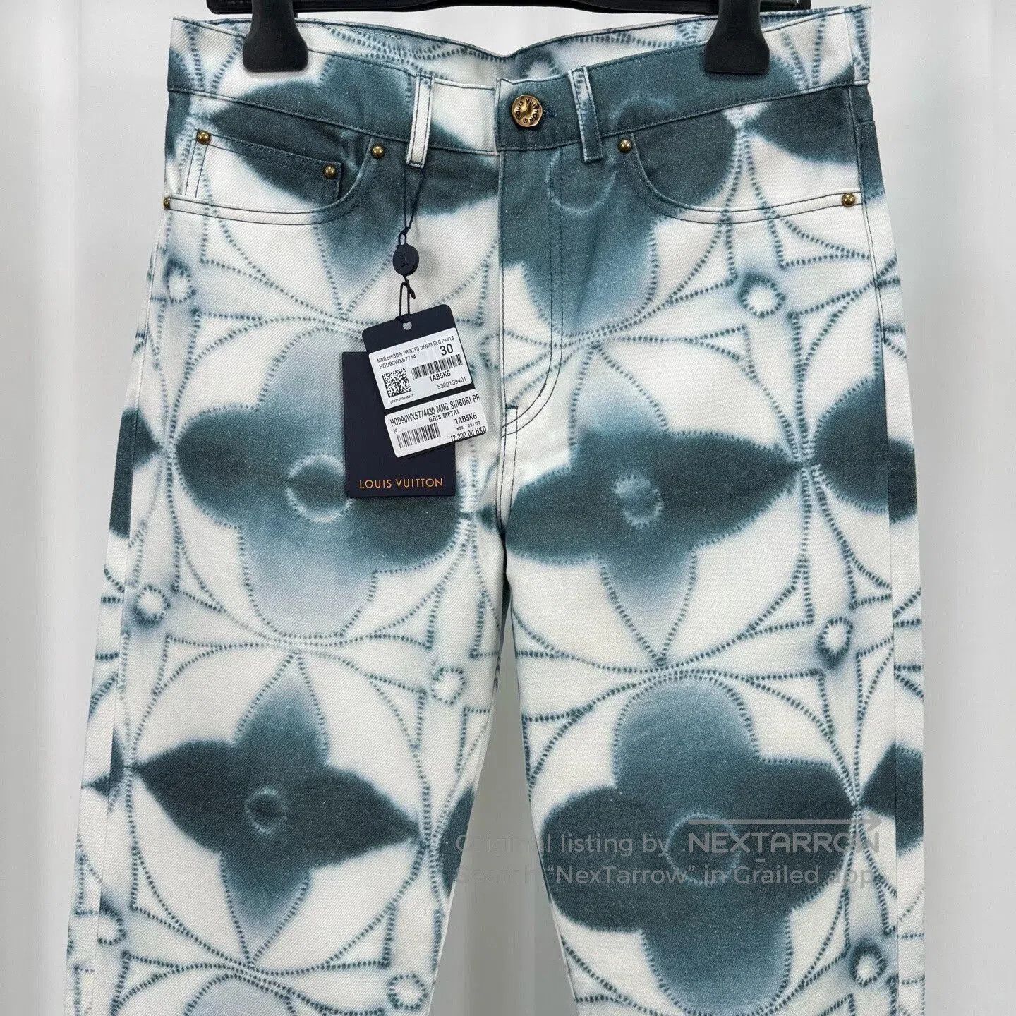 Louis Vuitton louis vuitton watercolor patterned denim pants. Size US 30 / EU 46 - 3 Thumbnail