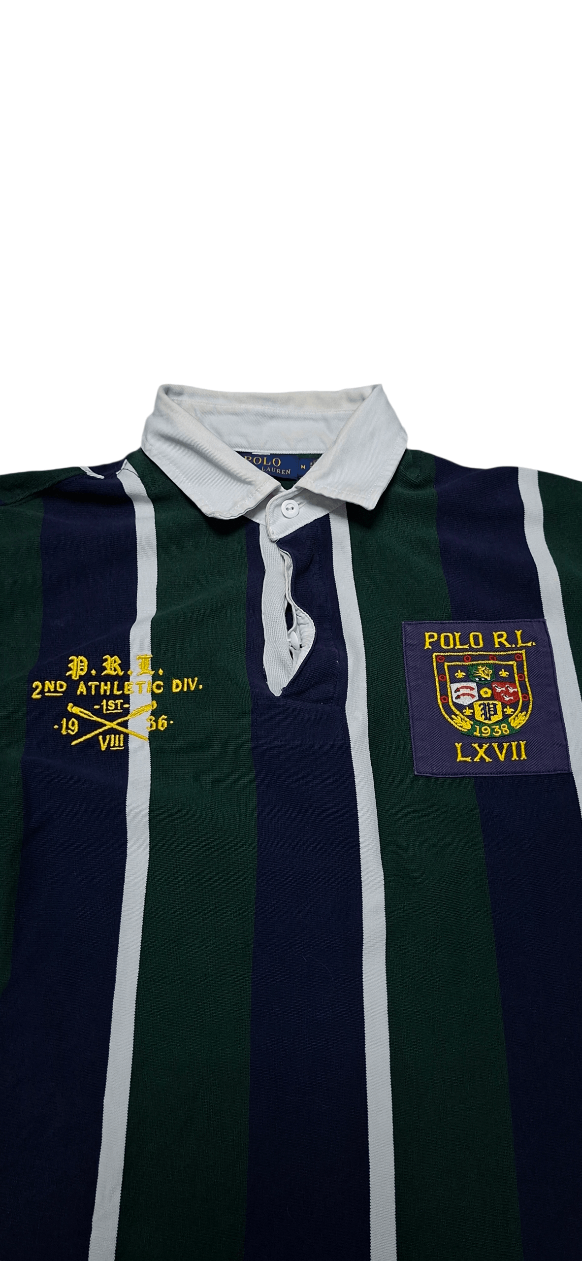 Polo Ralph Lauren POLO RALPH LAUREN VINTAGE LUXURY STRIPED RUGBY SHIRT Size US M / EU 48-50 / 2 - 2 Thumbnail