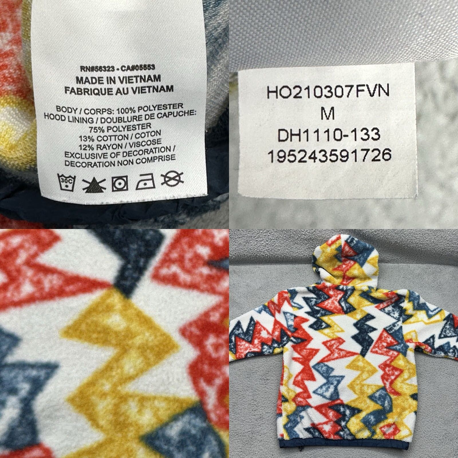 Nike Nike Air Jordan DH1110-133 Mens Medium Classic Fleece Popover Hoodie Sweatshirt Size US M / EU 48-50 / 2 - 8 Thumbnail