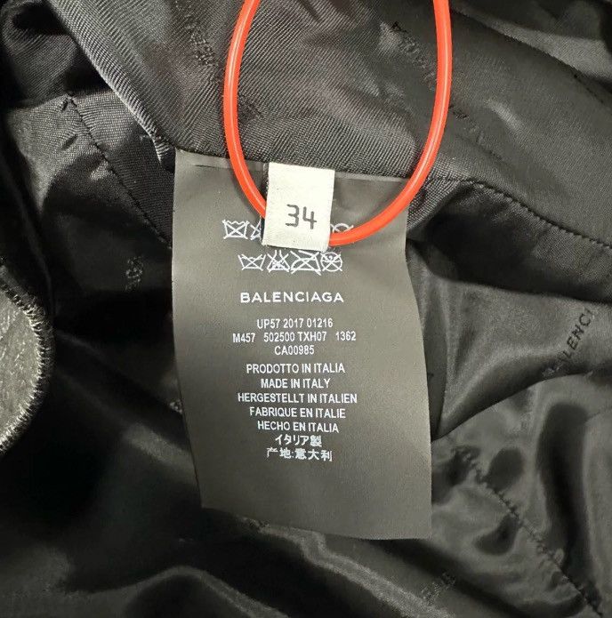 Balenciaga Balenciaga hand drawn font leather coat2410-Nextarrow Size US S / EU 44-46 / 1 - 6 Thumbnail