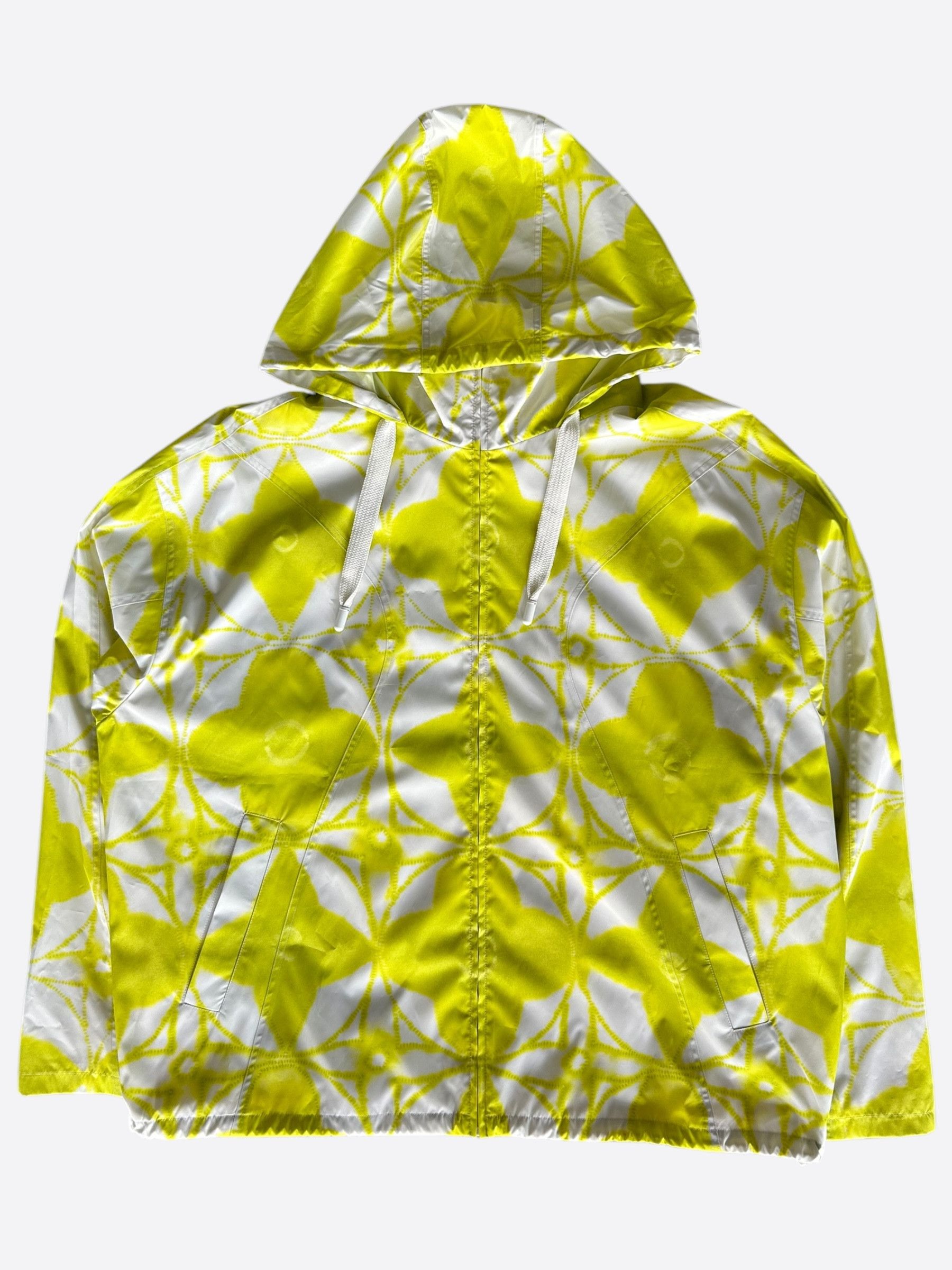 Louis Vuitton Louis Vuitton White & Yellow Shibori Monogram Windbreaker Size US XL / EU 56 / 4 - 1 Thumbnail