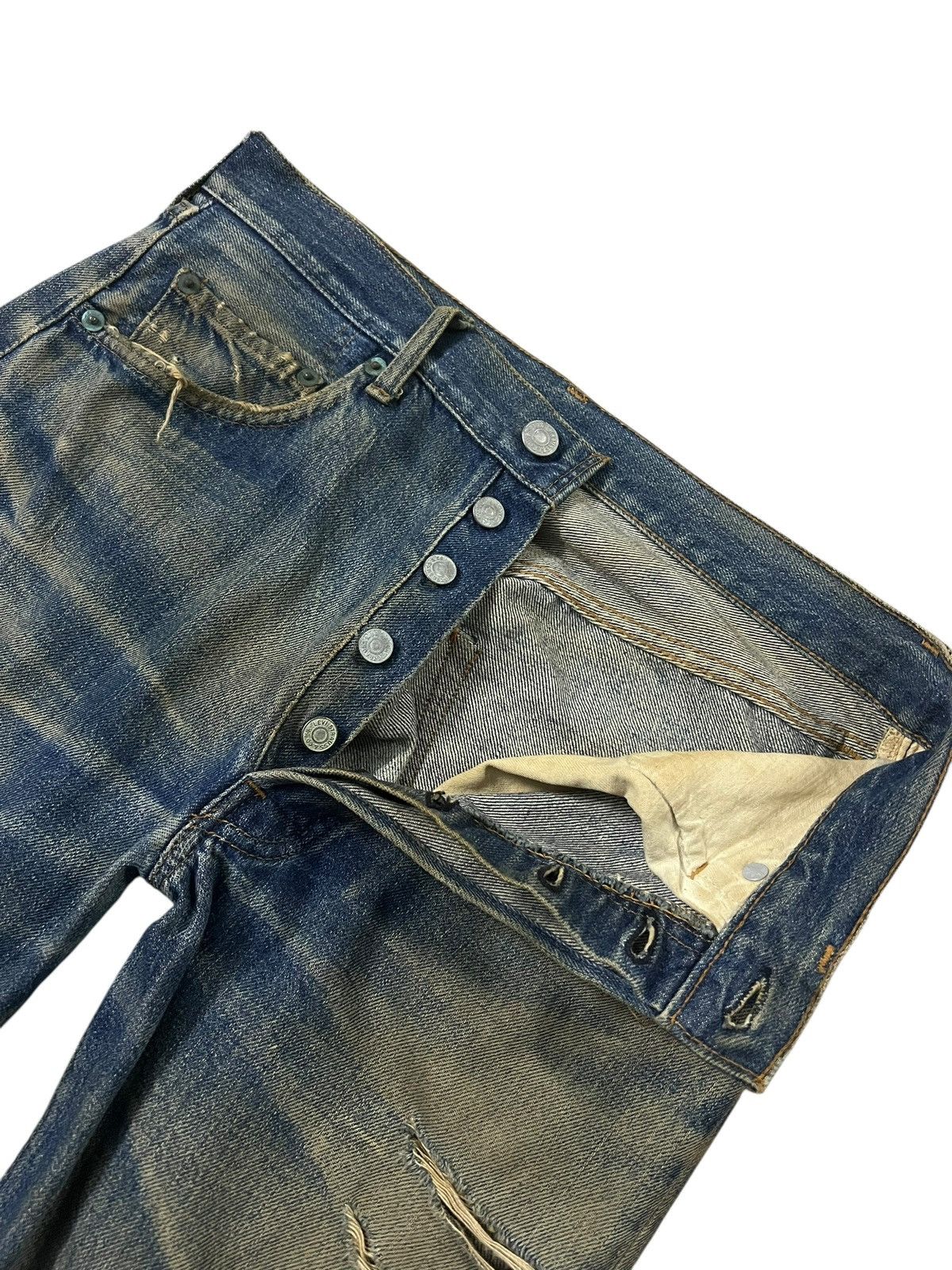 Levi's 60’s Levi’s 501 Redline #2 Selvedge Distressed Rusty Jean Size US 29 - 4 Thumbnail