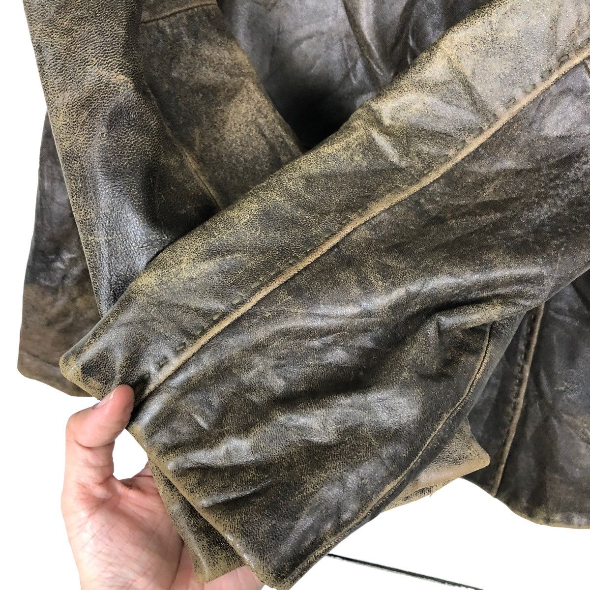 Genuine Leather 🔥90s Vintage Genuine Leather Jacket Gianni Lo GuidiceMilano Size US M / EU 48-50 / 2 - 11 Thumbnail