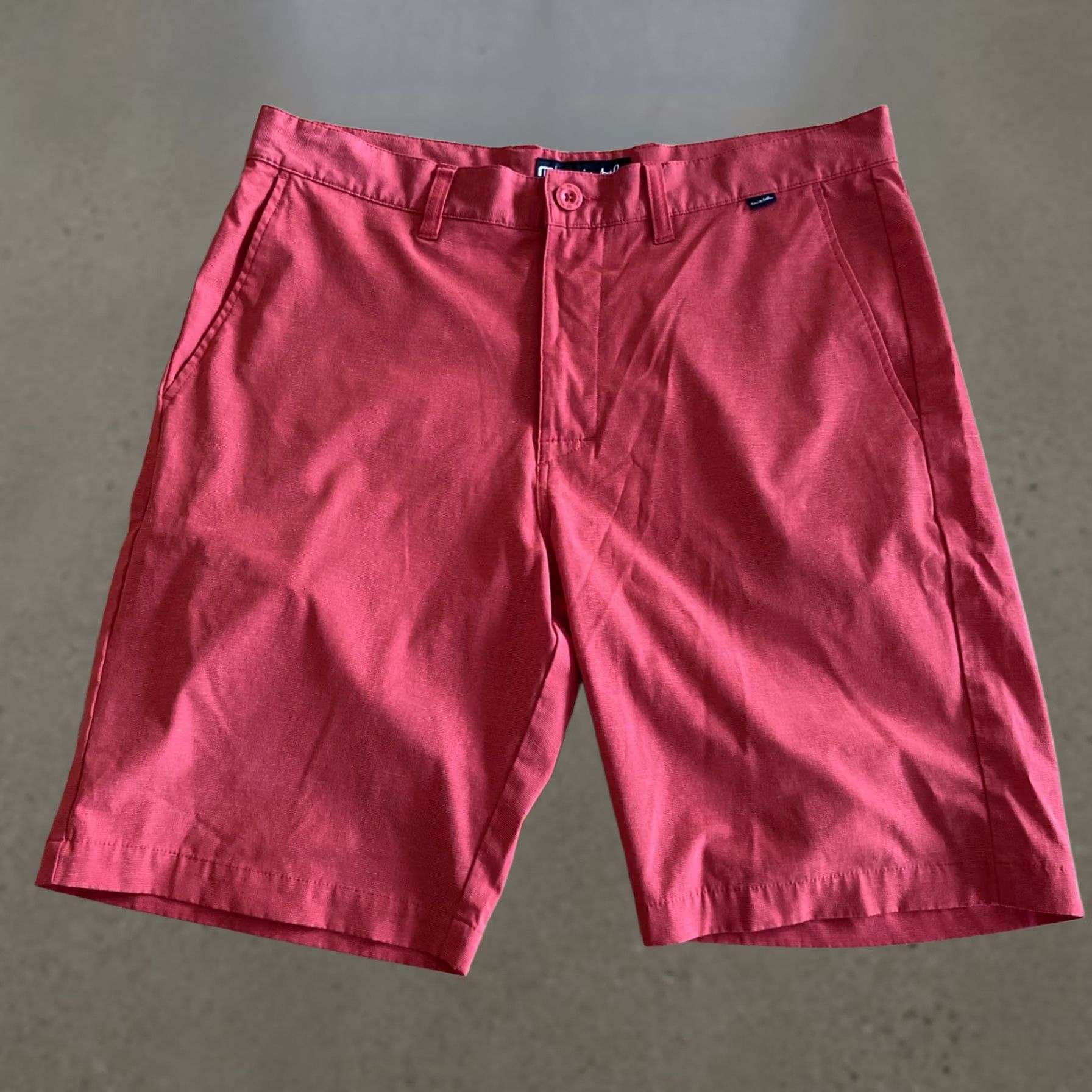 TravisMathew Travis Mathew Chino Short 34 Red Loud Golf Performance Proceed With Caution Size US 34 / EU 50 - 1 Thumbnail