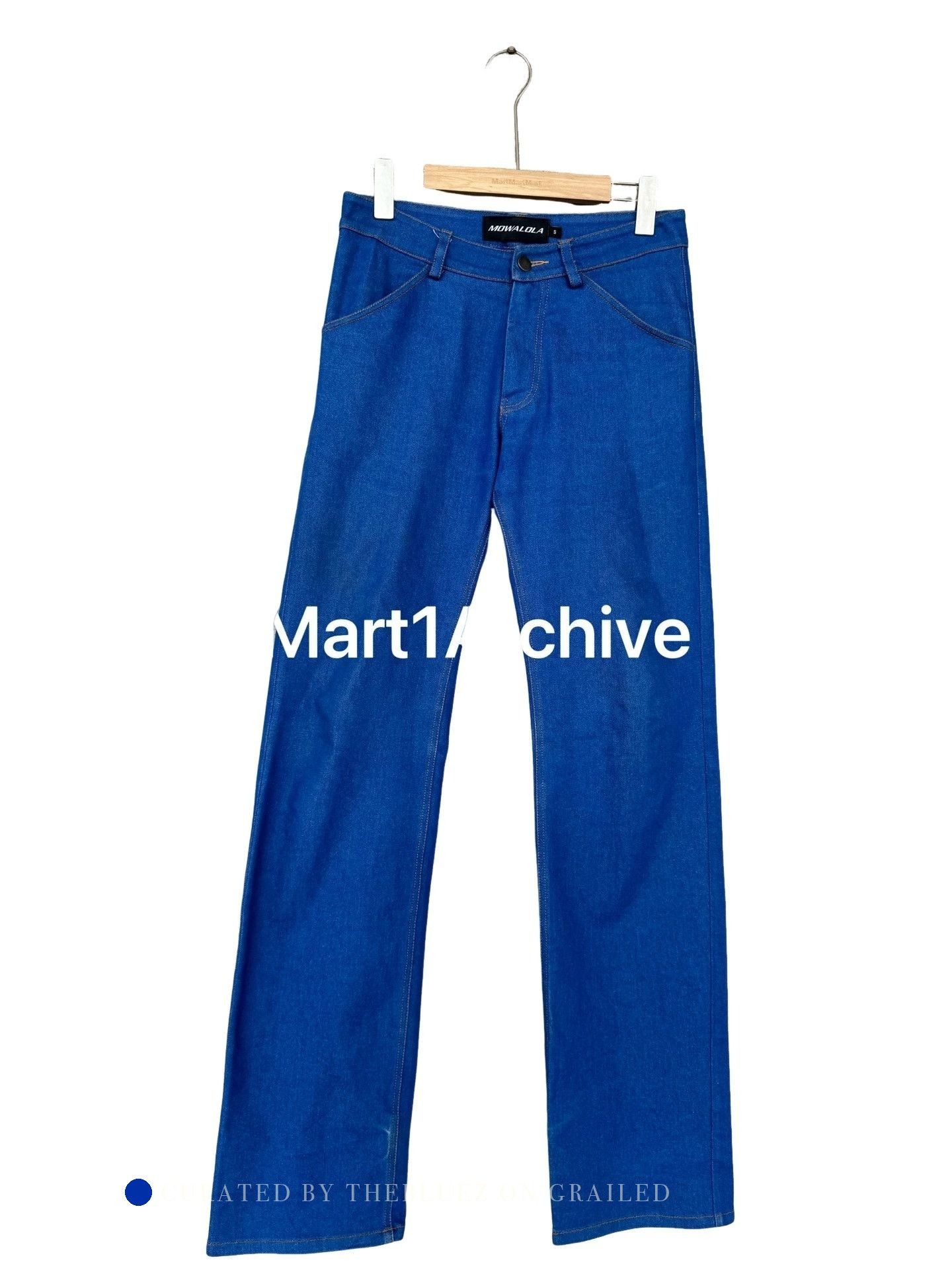 Mowalola Blue Denim Pants Size 30 Size US 30 / EU 46 - 1 Thumbnail