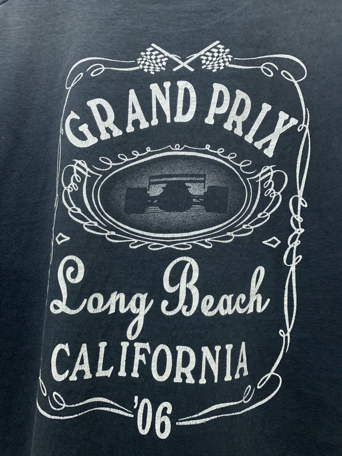 Hanes Vintage Y2K Grand Prix Long Beach California 2006 Sun Faded Size US XL / EU 56 / 4 - 5 Thumbnail