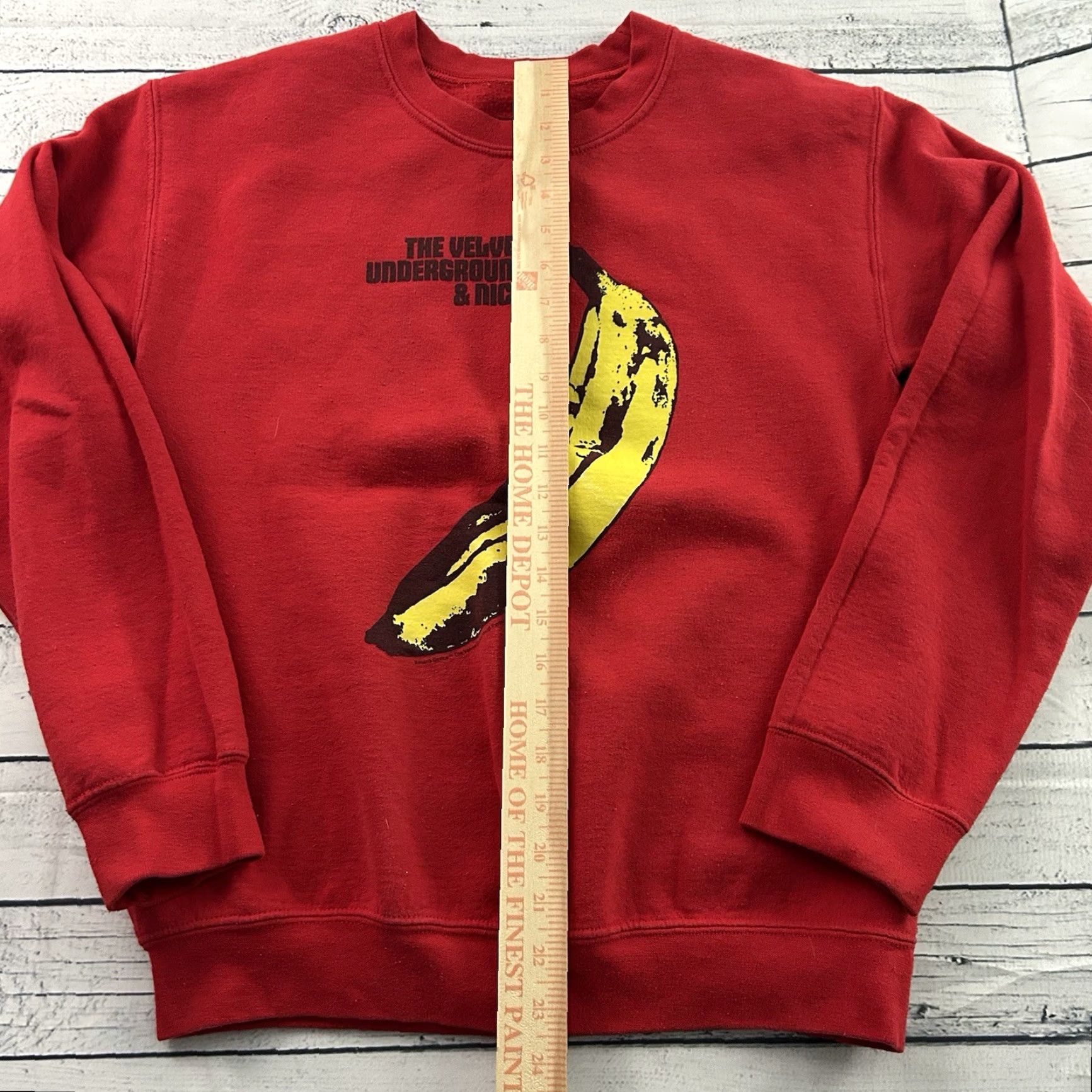 Velvet The Velvet Underground & Nico Pullover Sweatshirt Men’s Small Red Shirt Size US S / EU 44-46 / 1 - 3 Thumbnail