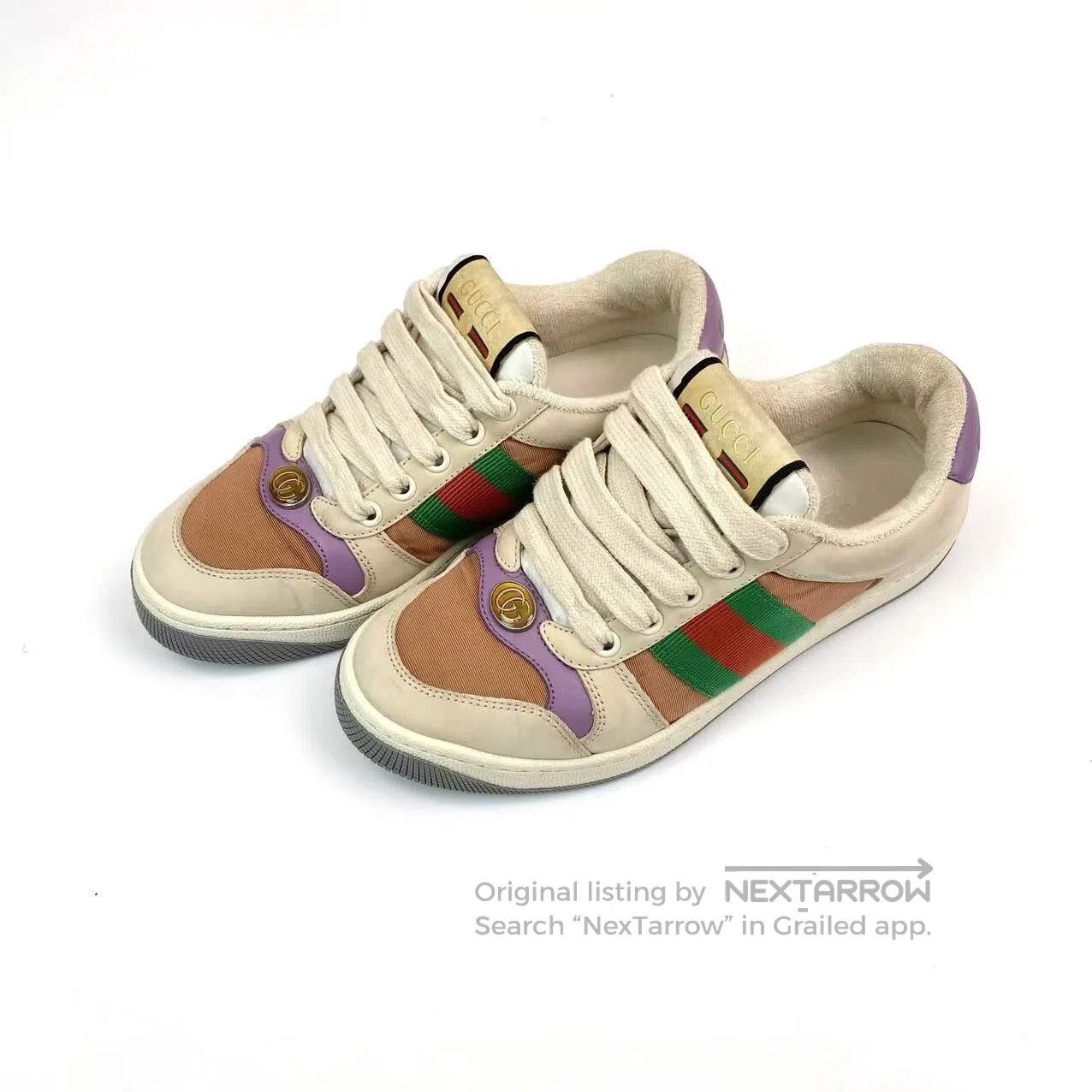 Gucci Guicci Purple tail dirty shoes| Size US 4 / IT 34 - 1 Thumbnail