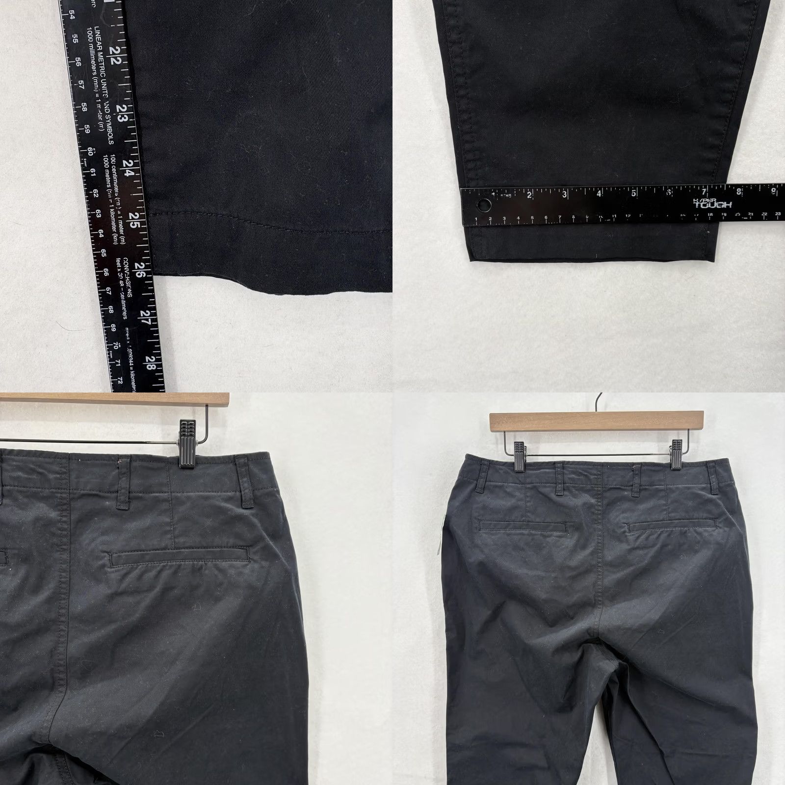 Gap Gap Pants Womens 16 Black Downtown Khaki Stretch Twill Straight Leg Chino Casual Size 38" / US 16 / IT 52 - 9 Thumbnail