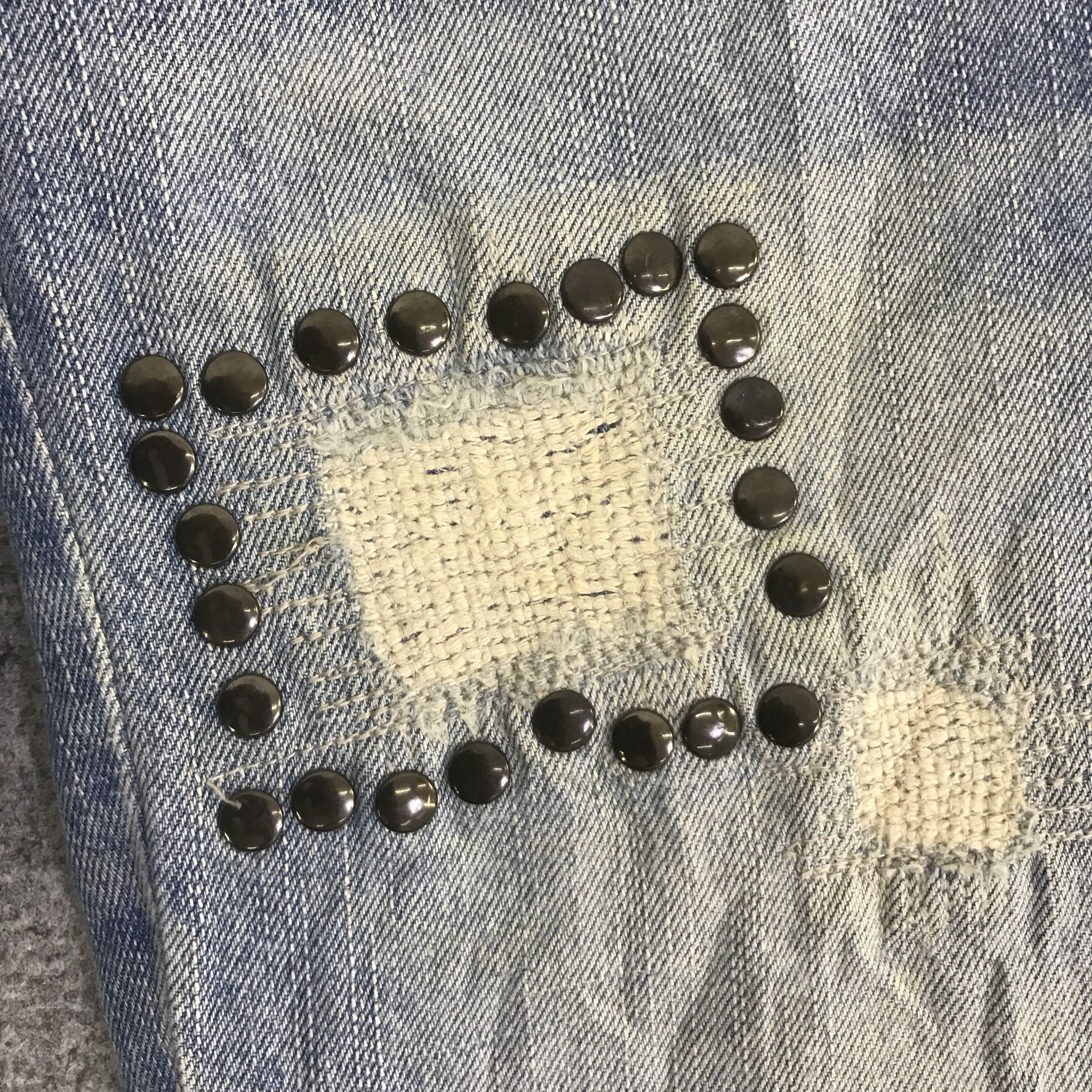 PPFM PPFM JAPAN RIPPE DISTRESSED DENIM PANTS K130B17 Size US 32 / EU 48 - 14 Thumbnail