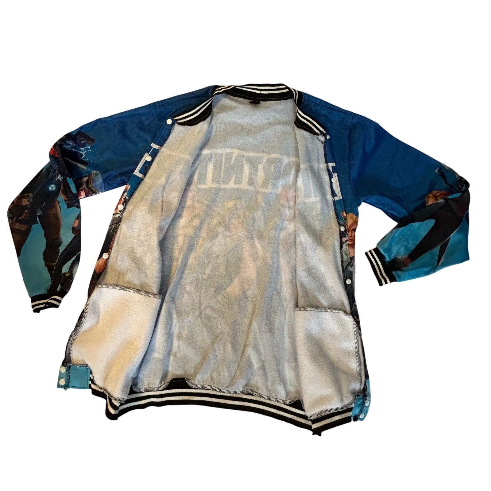 Other Epic Fortnite Squad Varsity Button-Up Jacket - L (175/88A) Size US L / EU 52-54 / 3 - 3 Thumbnail